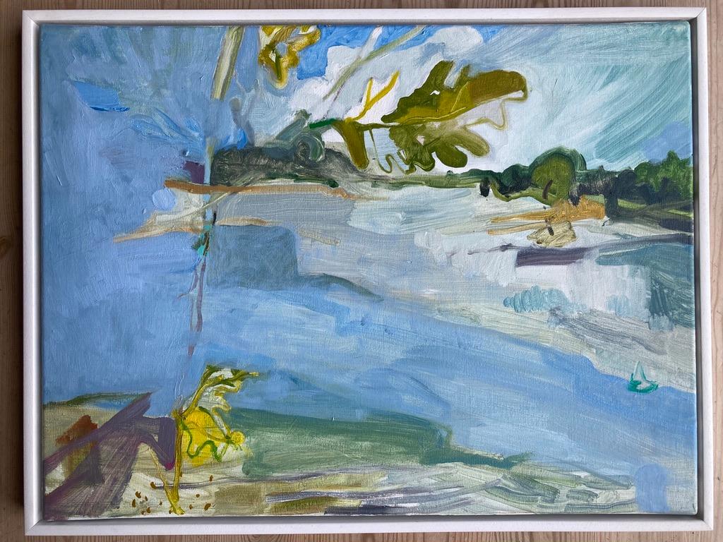 Helen Taylor, Journey Interrupted,  Contemporary Female Artist, River landscape For Sale 5