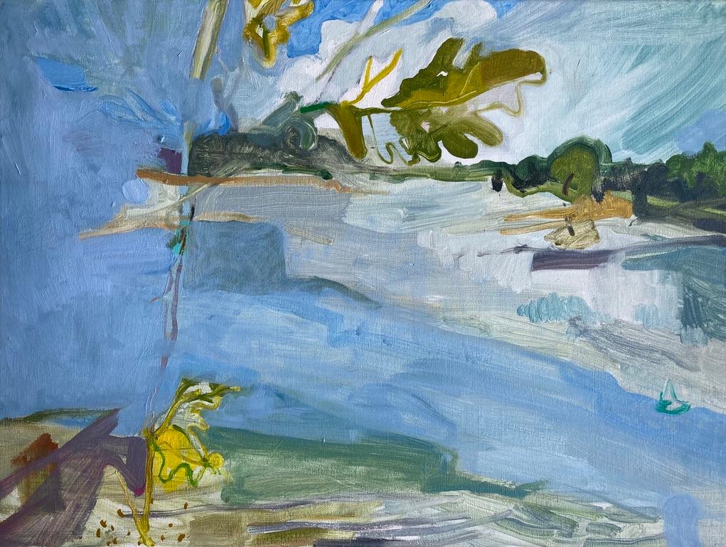 Helen Taylor, Journey Interrupted,  Contemporary Female Artist, River landscape