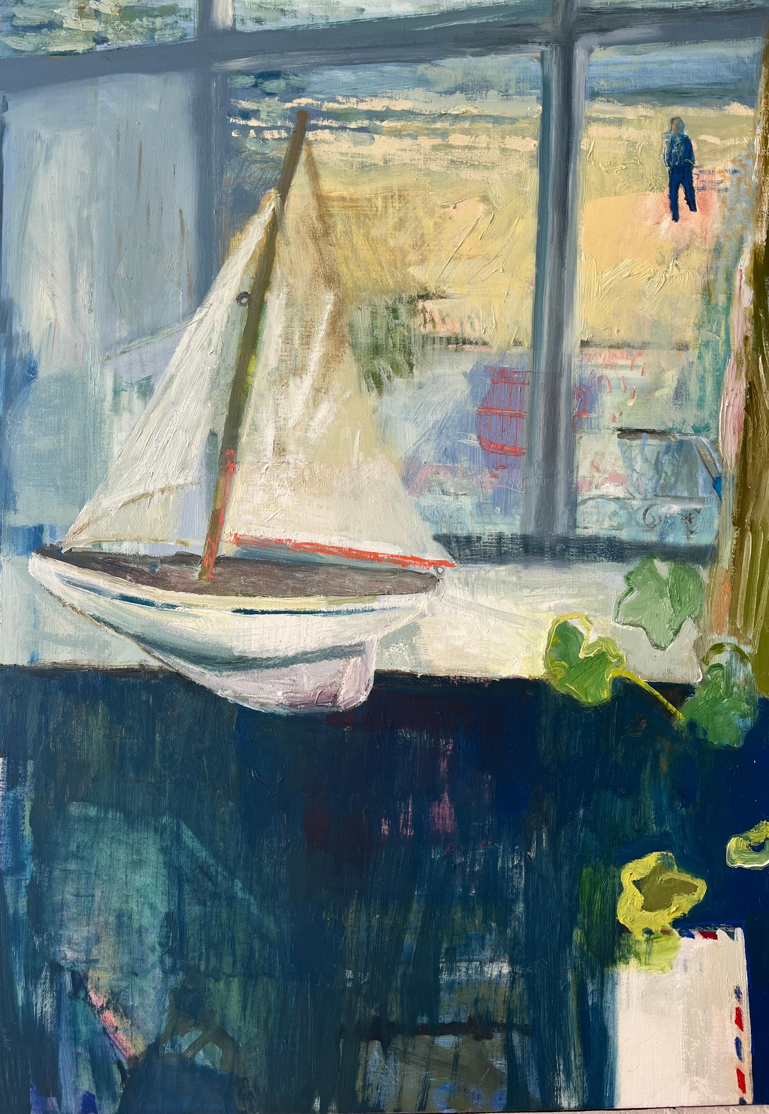 Helen Taylor, Par Avion, artiste féminine contemporaine, paysage fluvial en vente 5