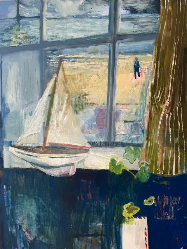 Stuart Rays Stuart Ray - Stuart Ray, British Impressionist oil of nude in an ...