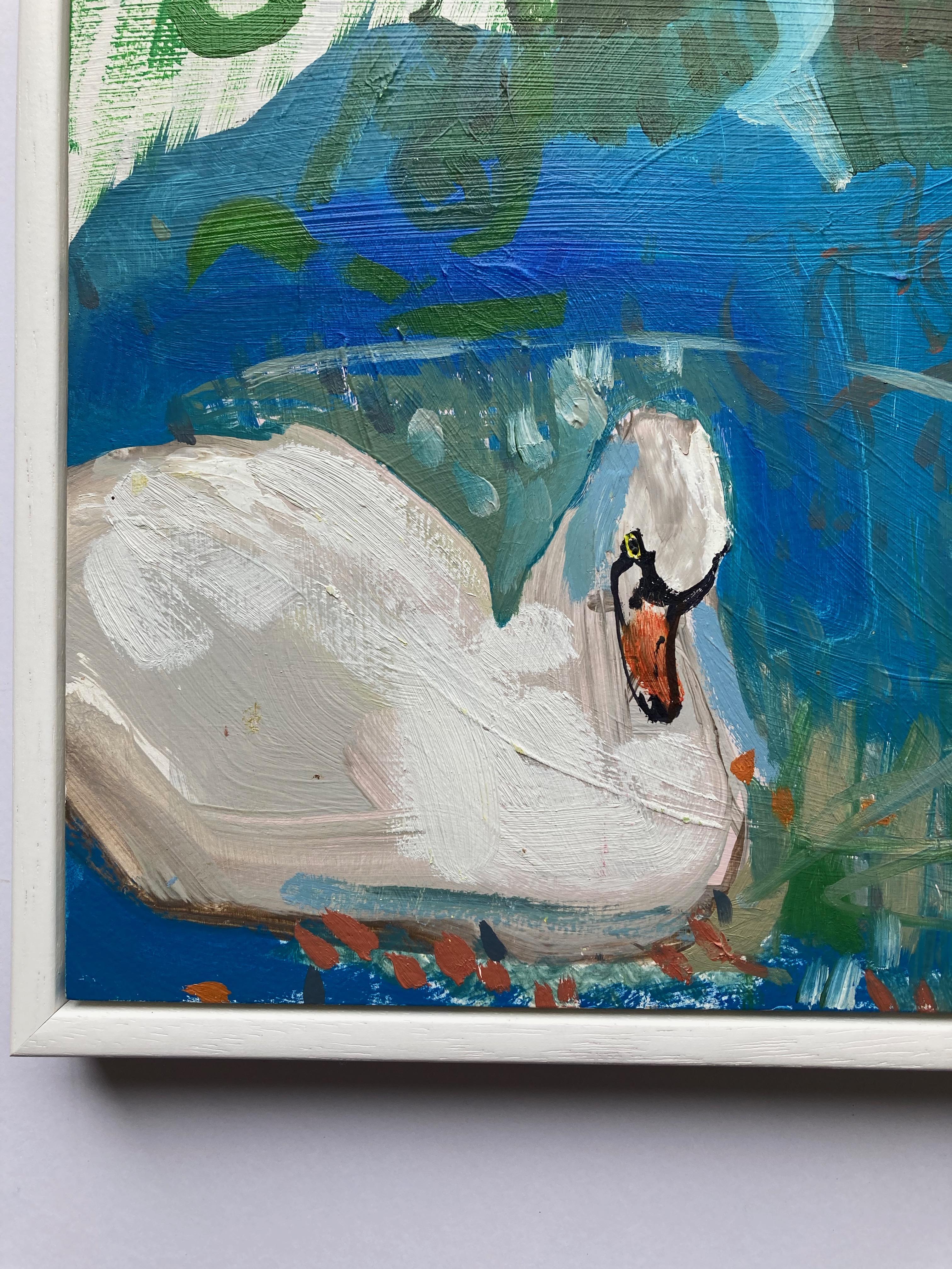 Helen Taylor, Siren, Contemporary Art of a Swan For Sale 3