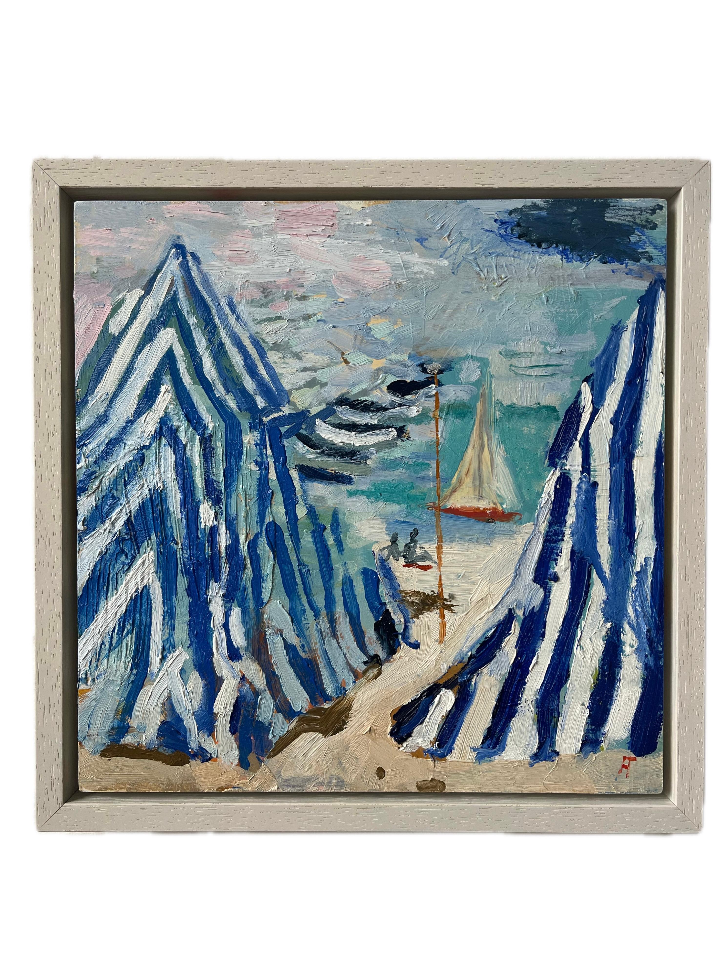 Helen Taylor, The Blue Contemporary Art, paysage fluvial en vente 1
