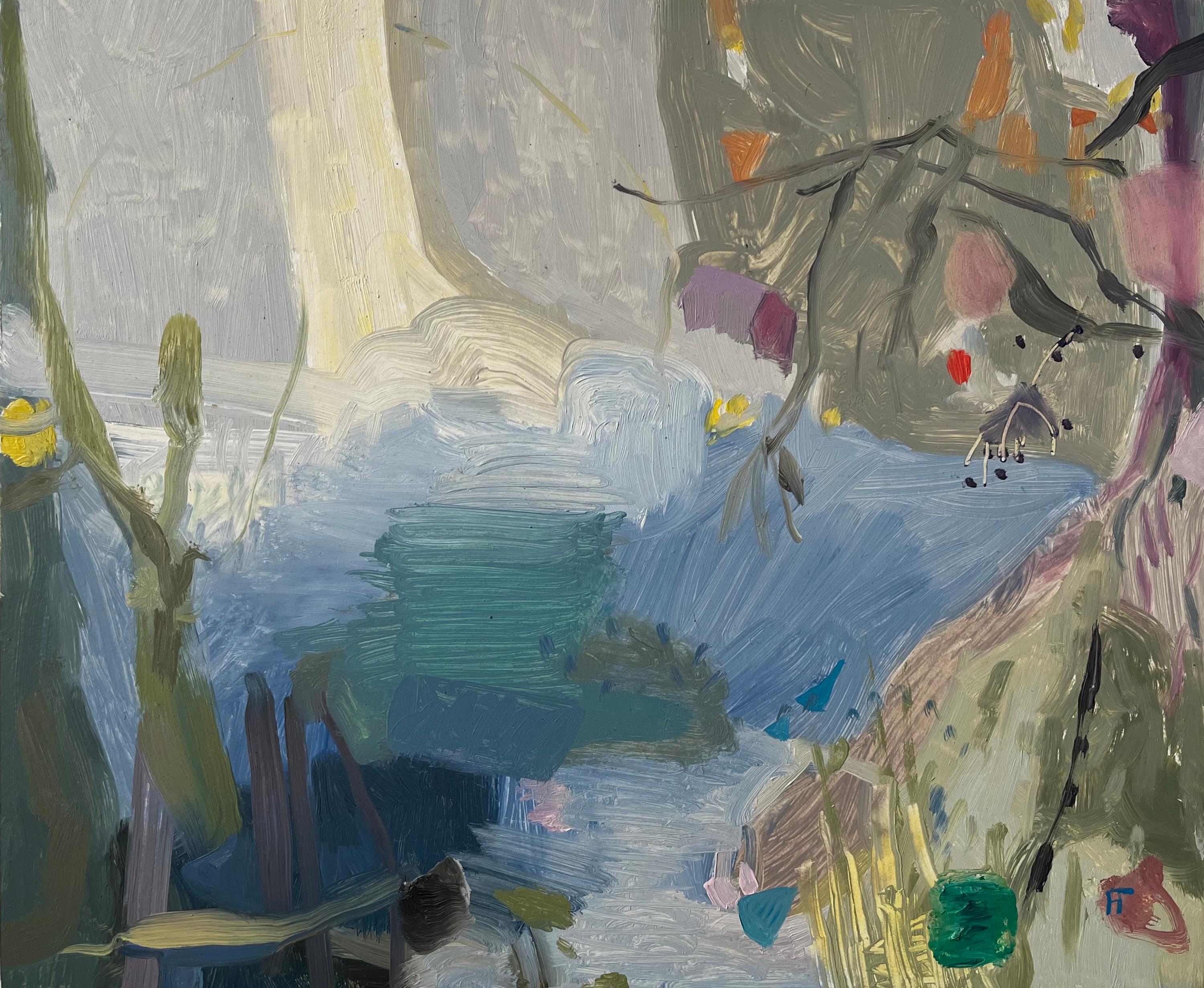 Helen Taylor, The First of Autumn,  Contemporary Art, River landscape For Sale 7