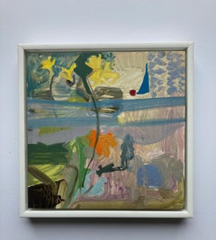 Helen Taylor, Observando Prismas Azules, Arte Contemporáneo, Paisaje fluvial