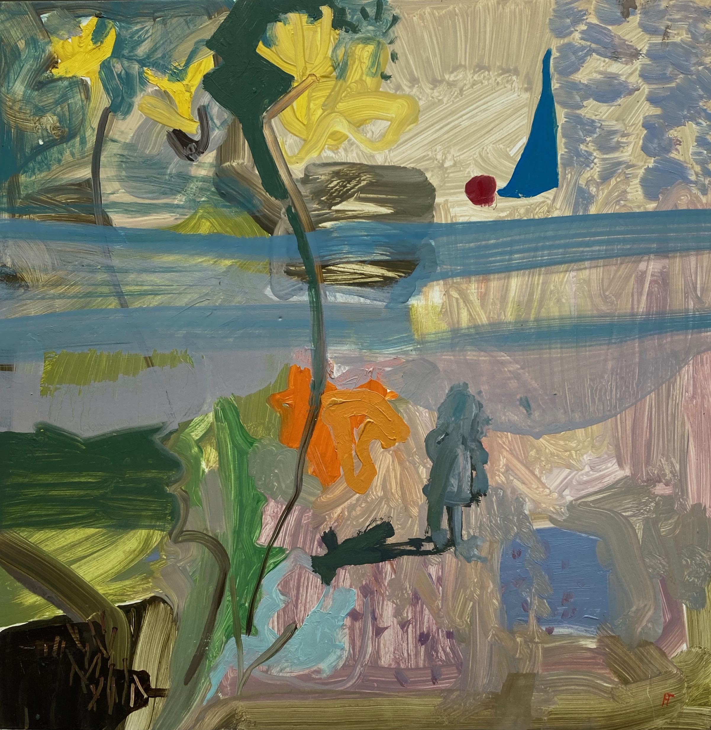 Helen Taylor, Watching Blue Prisms, Contemporary Art, River landscape For Sale 2