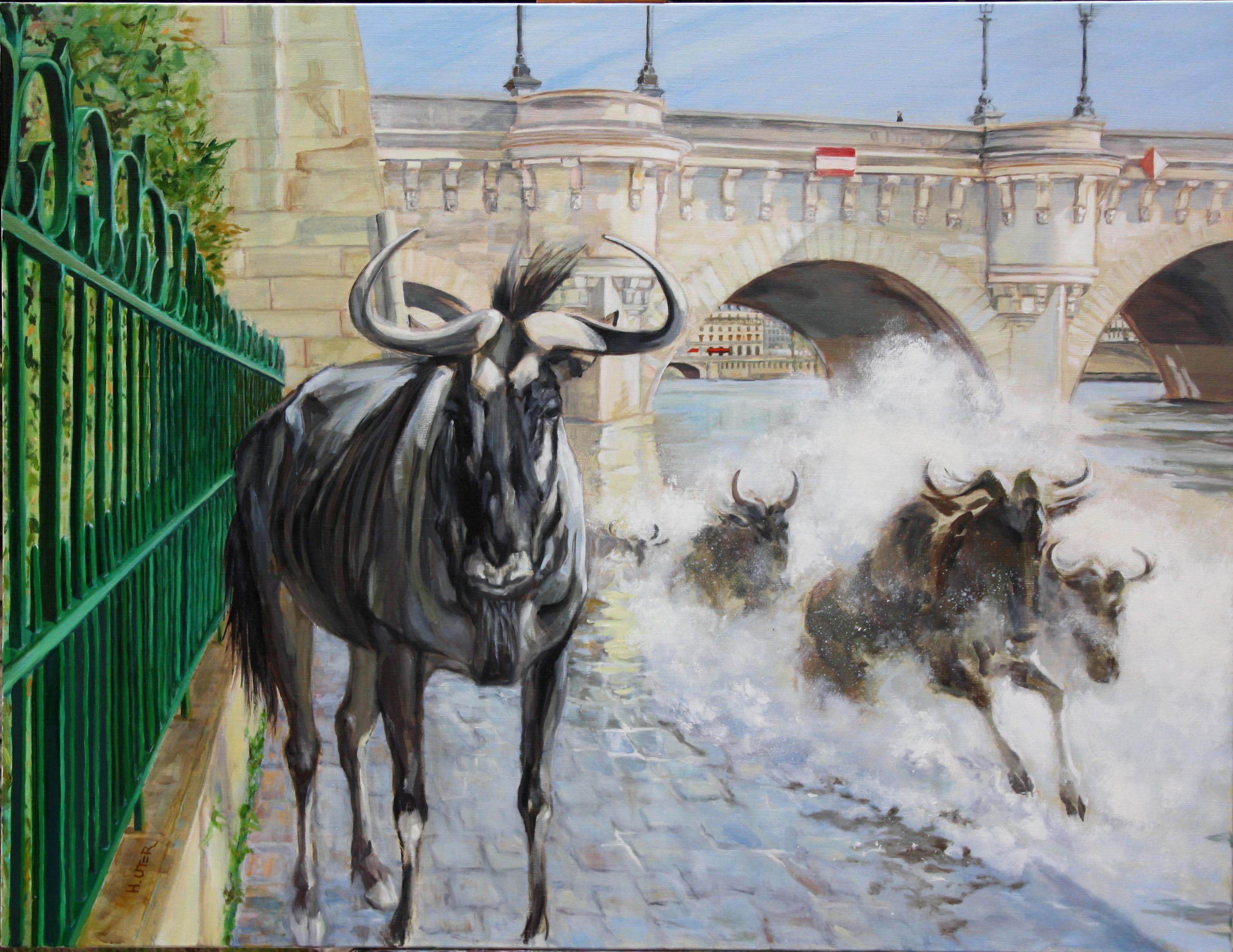 Art contemporain français par Helen Uter - Pont Neuf en vente 1