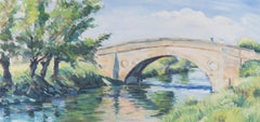 Helen Weir - 1966 Oil, Tadpole Bridge, Cotswolds