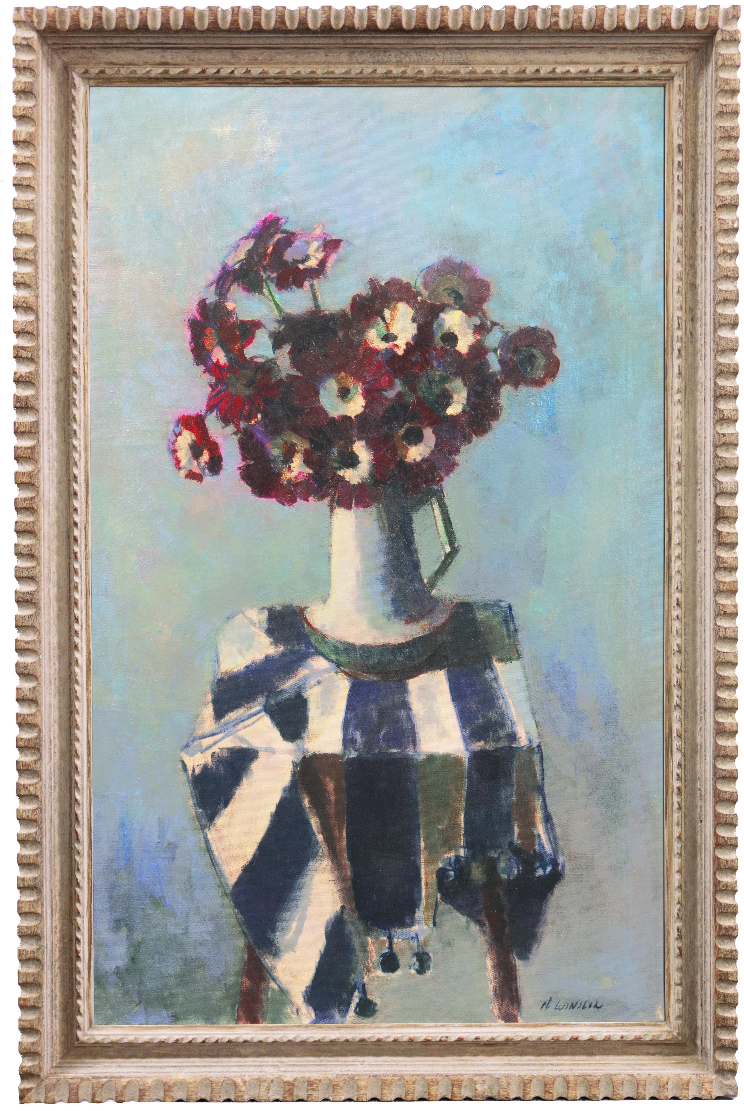 'Still Life of Flowers', Paris, New York, ASL, Otis Institute, Los Angeles, SWA - Painting by Helen Winslow
