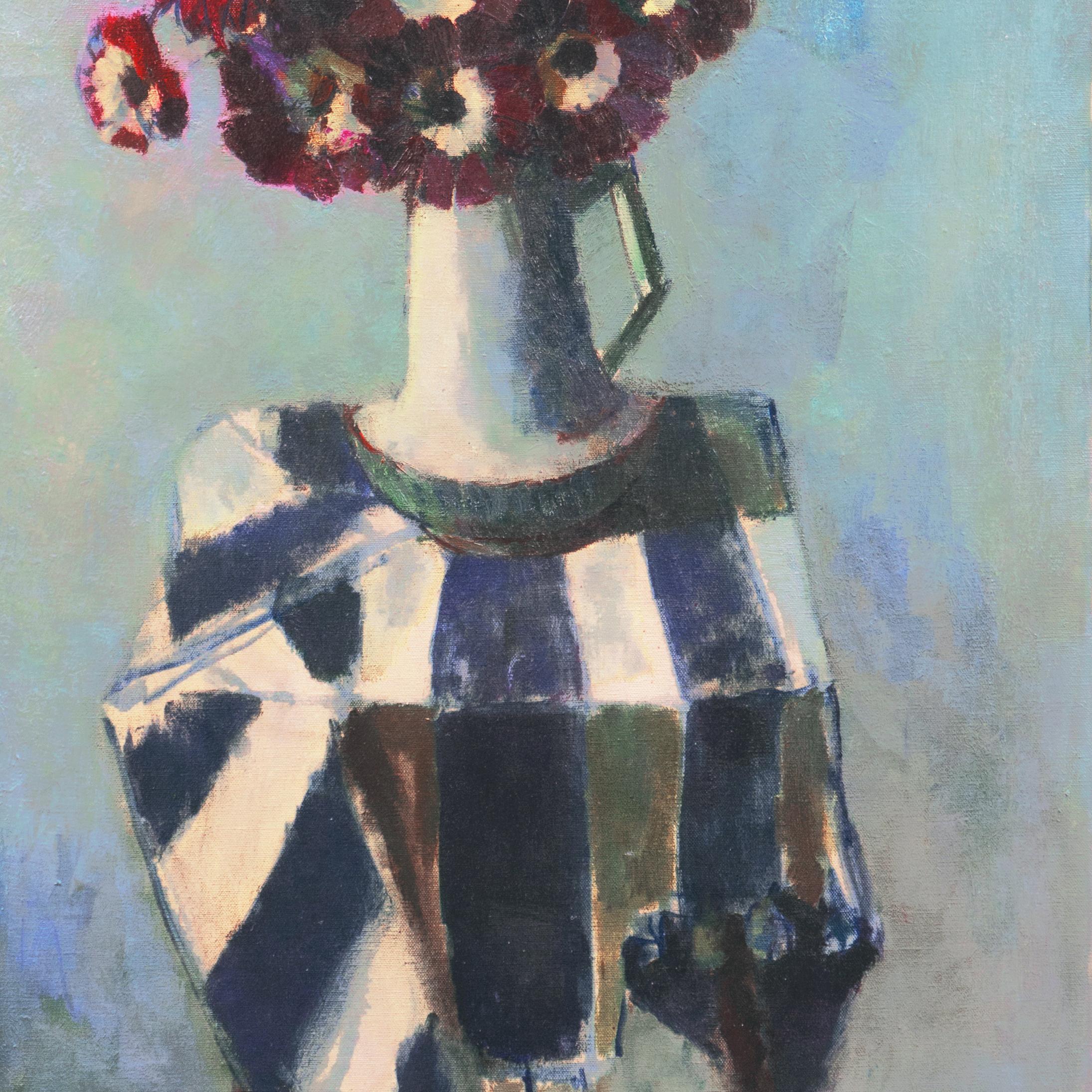'Still Life of Flowers', Paris, New York, ASL, Otis Institute, Los Angeles, SWA - Impressionist Painting by Helen Winslow
