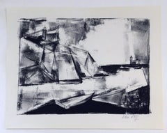 Helen Wolf Original Pencil Signed Lithograph - Lighthouse
