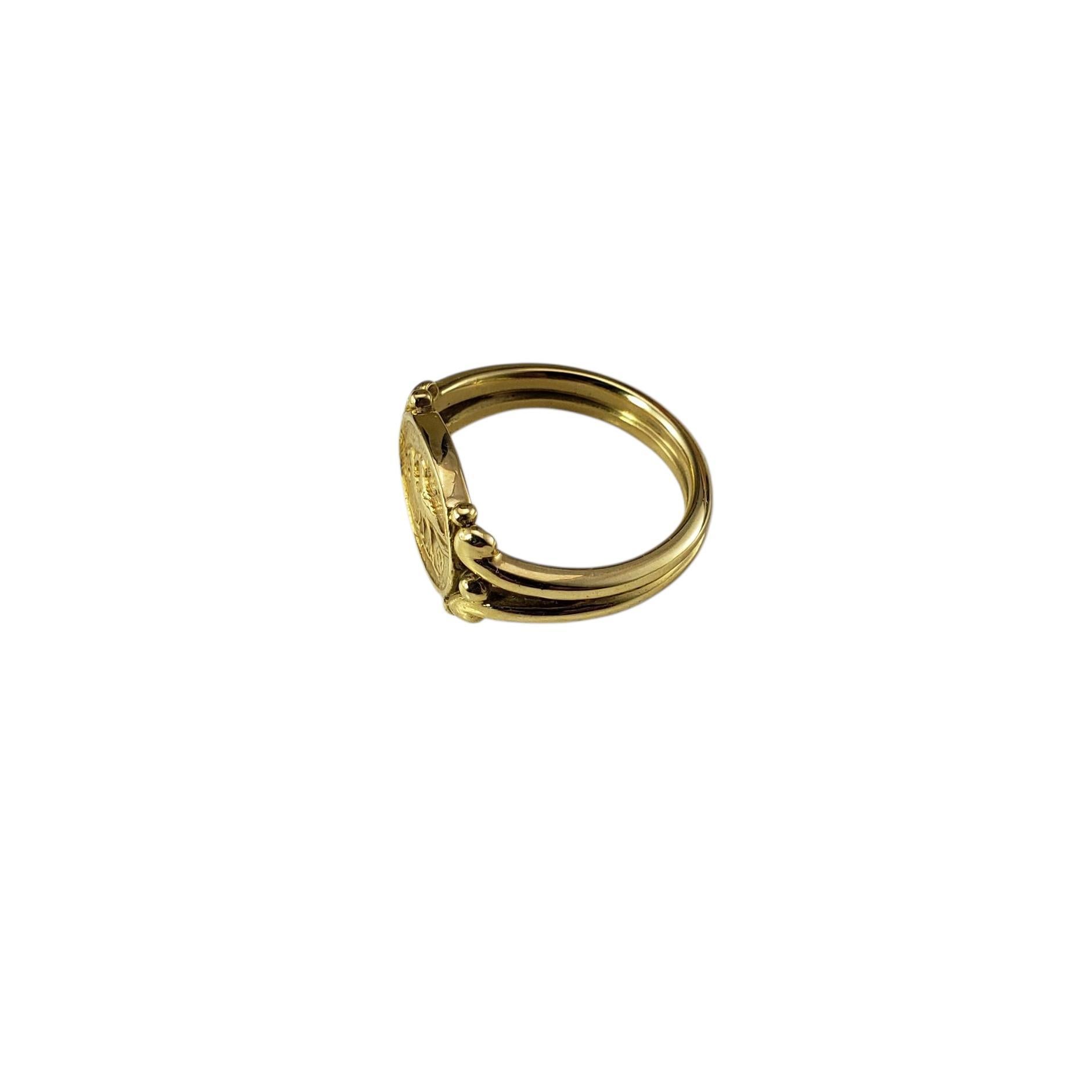 Helen Woodhull 18K Yellow Gold Bird Motif Ring Size 6 #23342 In condizioni buone in vendita a Washington Depot, CT