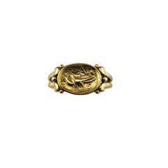 Helen Woodhull 18K Yellow Gold Bird Motif Ring Size 6 #23342