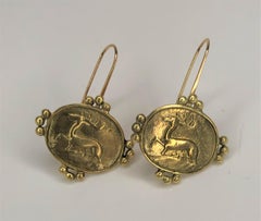 Helen Woodhull 18KY French Wire Earrings