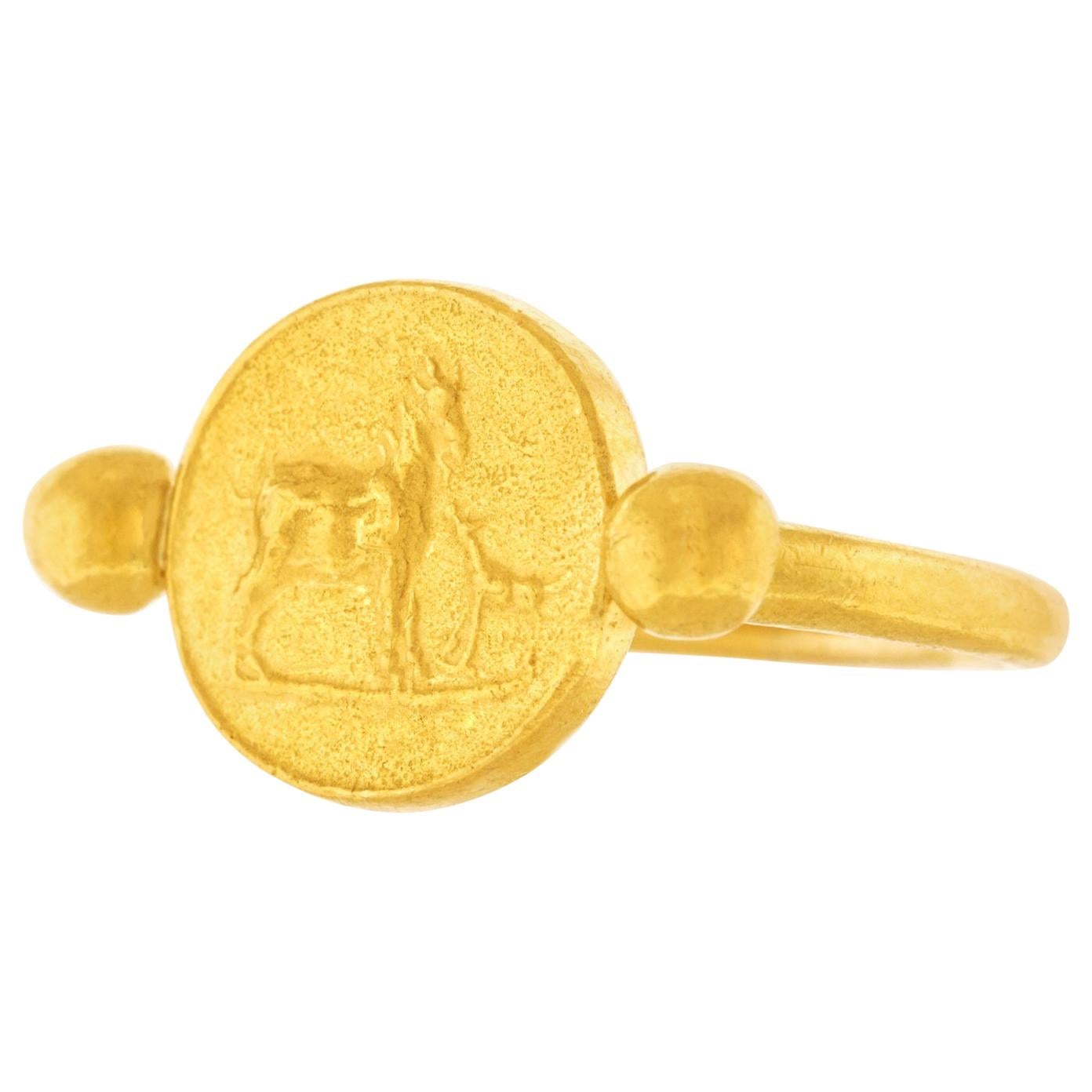 Helen Woodhull High Karat Gold Ring