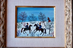 Le Duel Small Oil Painting