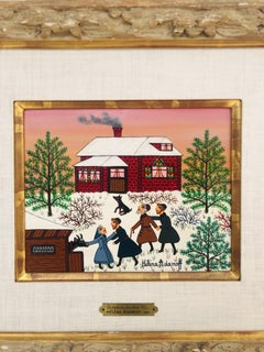 The Gift Of The Two Lines Small Oil Painting