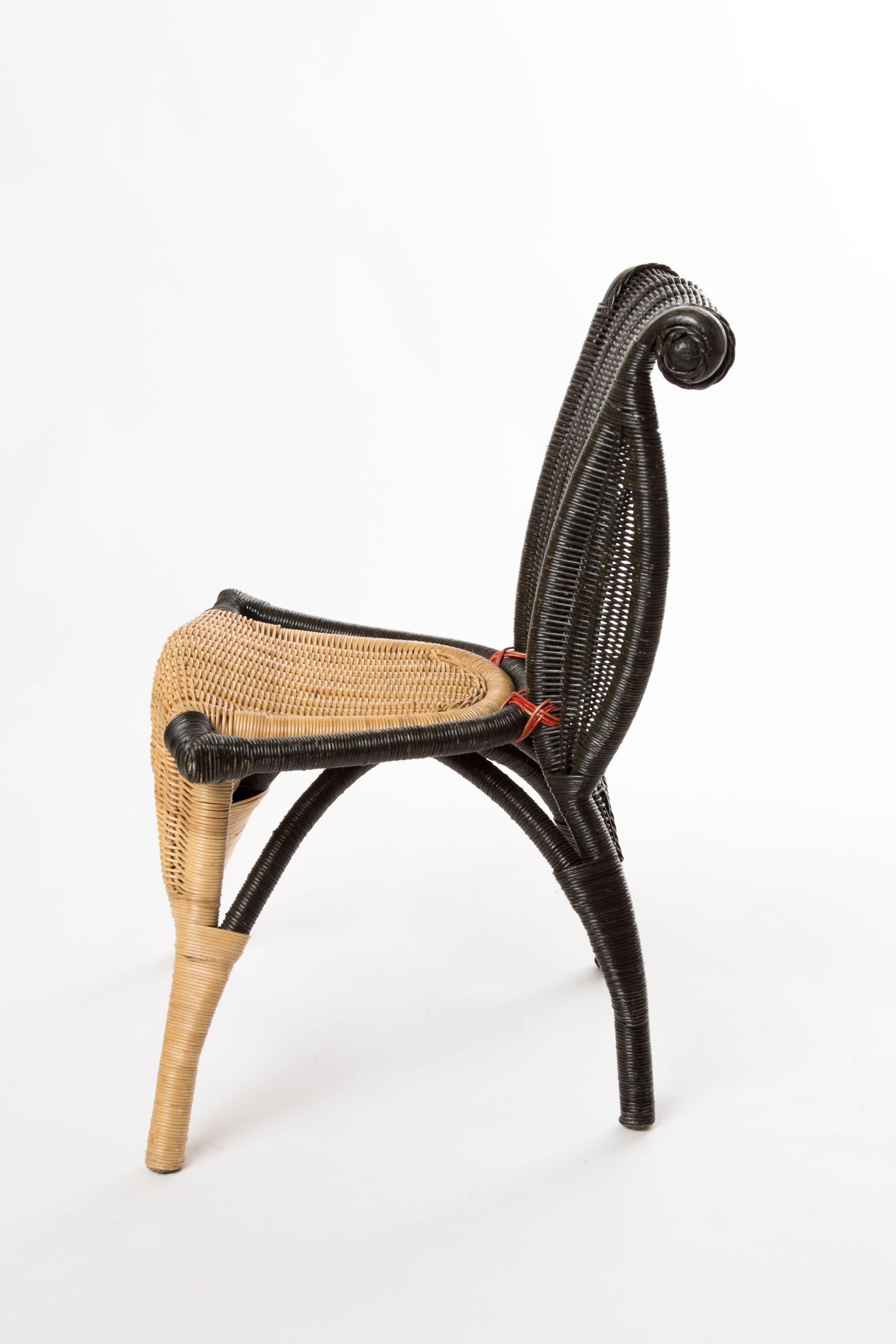 Romantic Helena Borek Sipek Rattan Chair for Scarabas