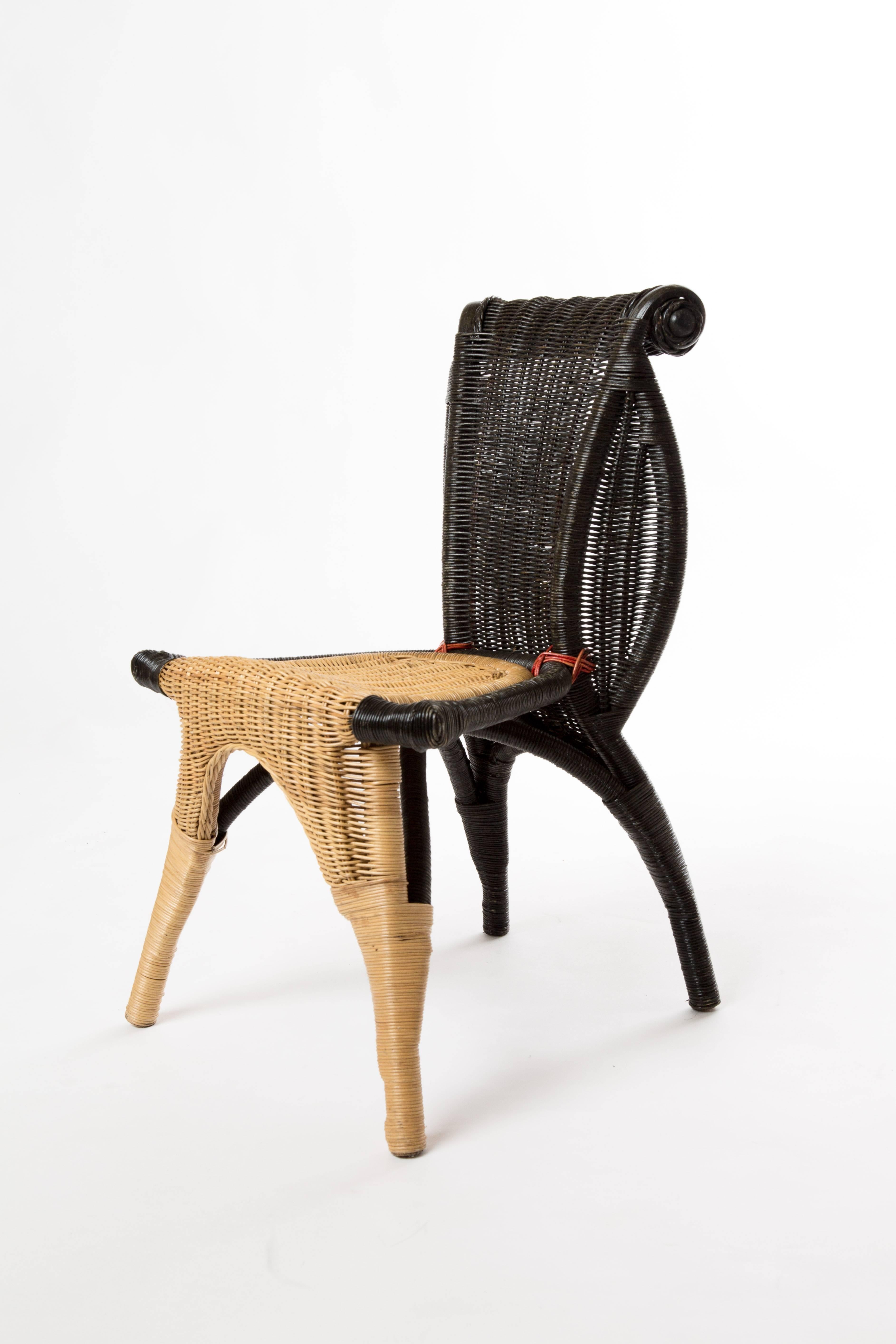 Czech Helena Borek Sipek Rattan Chair for Scarabas