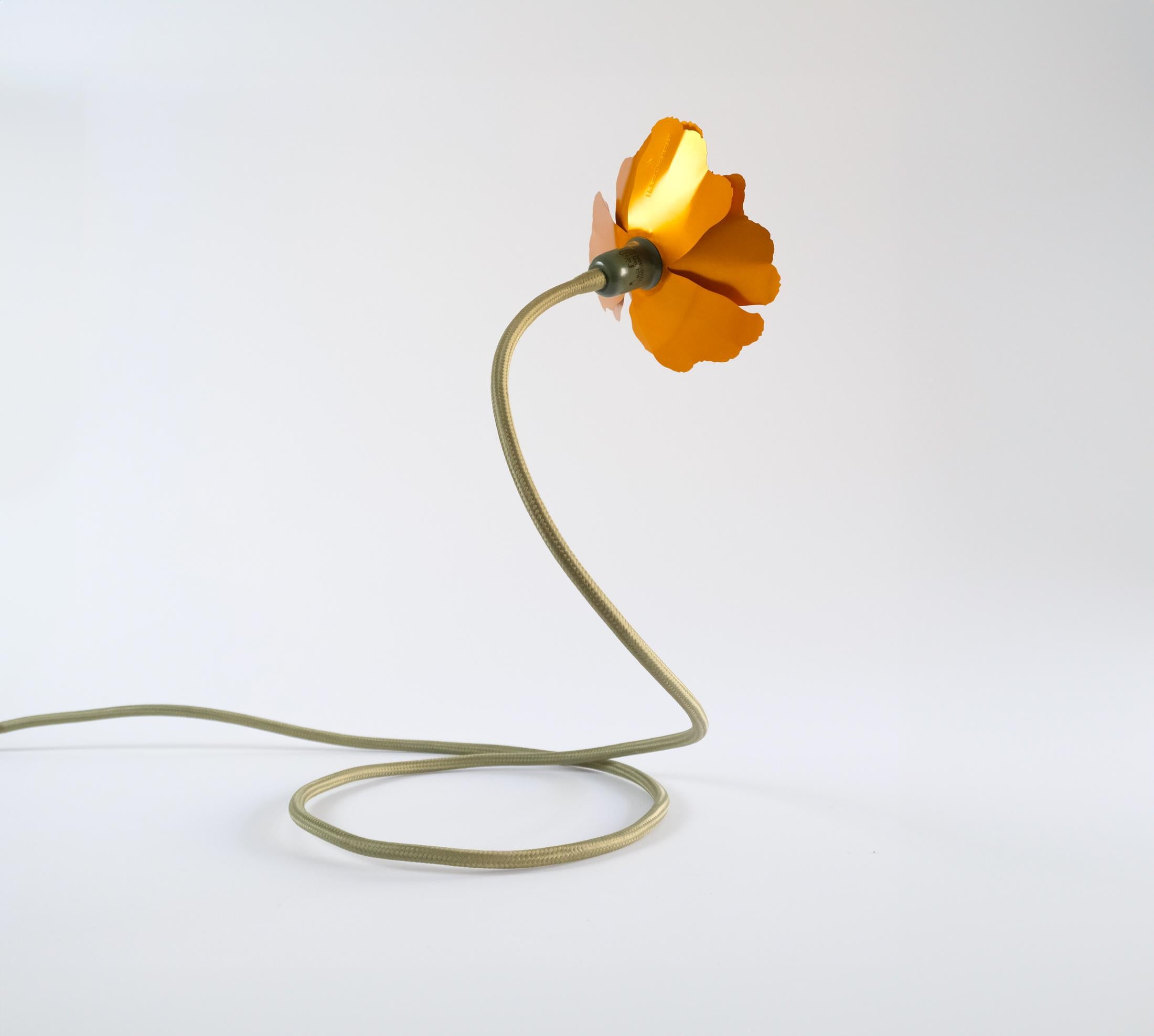 Aluminum Helena Christensen's Flexible Flower Lamp for Habitat “V.I.P” Collection, 2004 For Sale