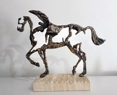 Tosca, sculpture contemporaine en bronze sur socle en grès