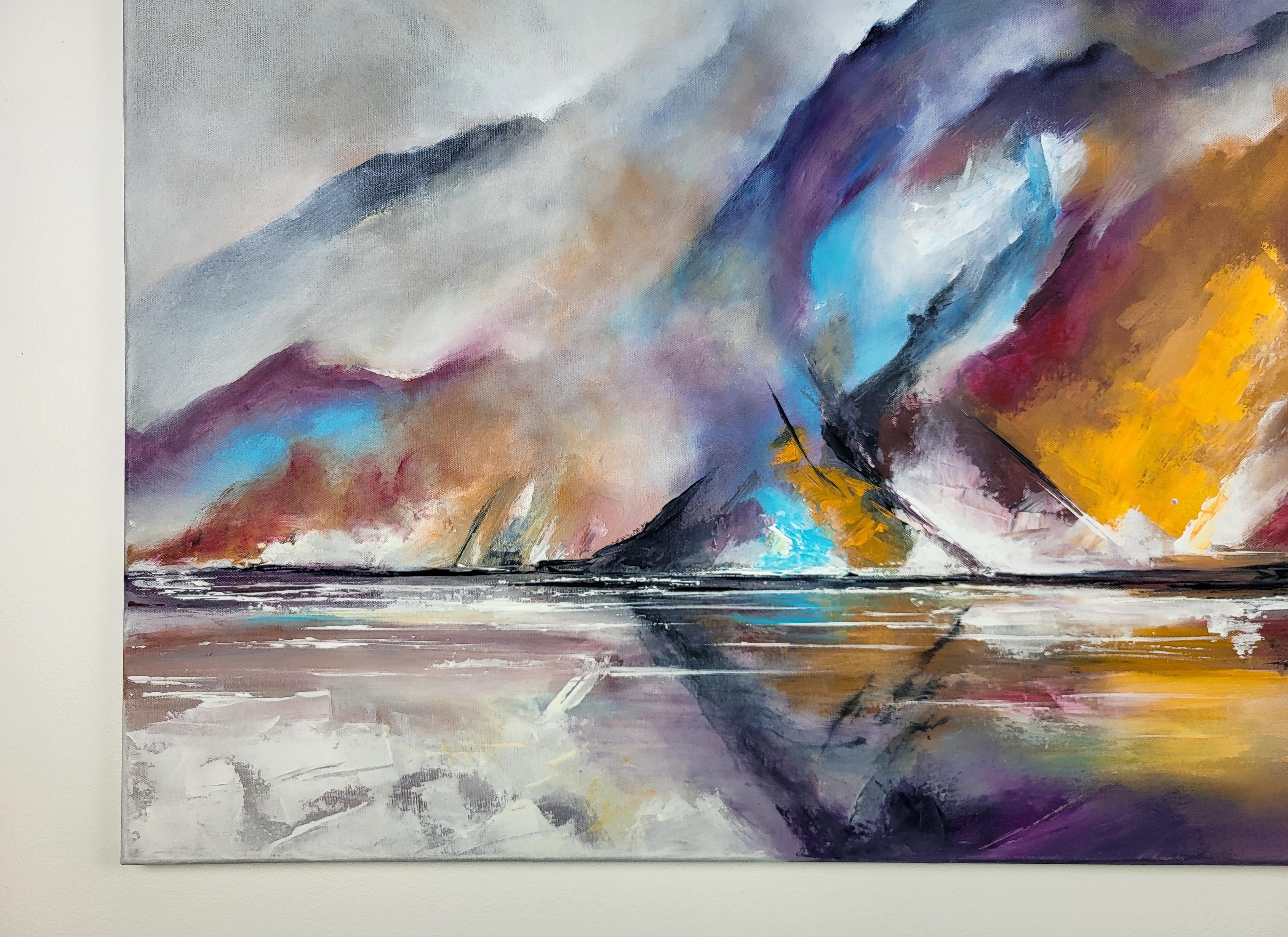 Lac GlaciÃ¨re de Melo, Gemälde, Acryl auf Leinwand (Expressionismus), Painting, von Helena Monniello