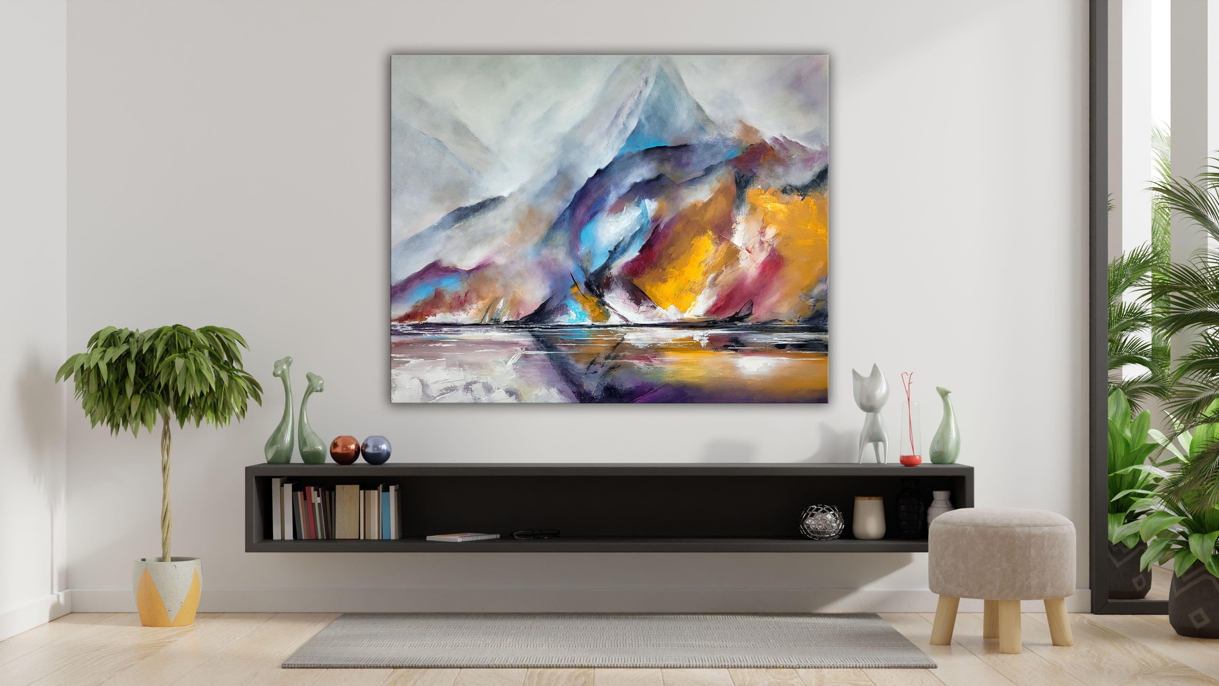 Lac GlaciÃ¨re de Melo, Gemälde, Acryl auf Leinwand im Angebot 1