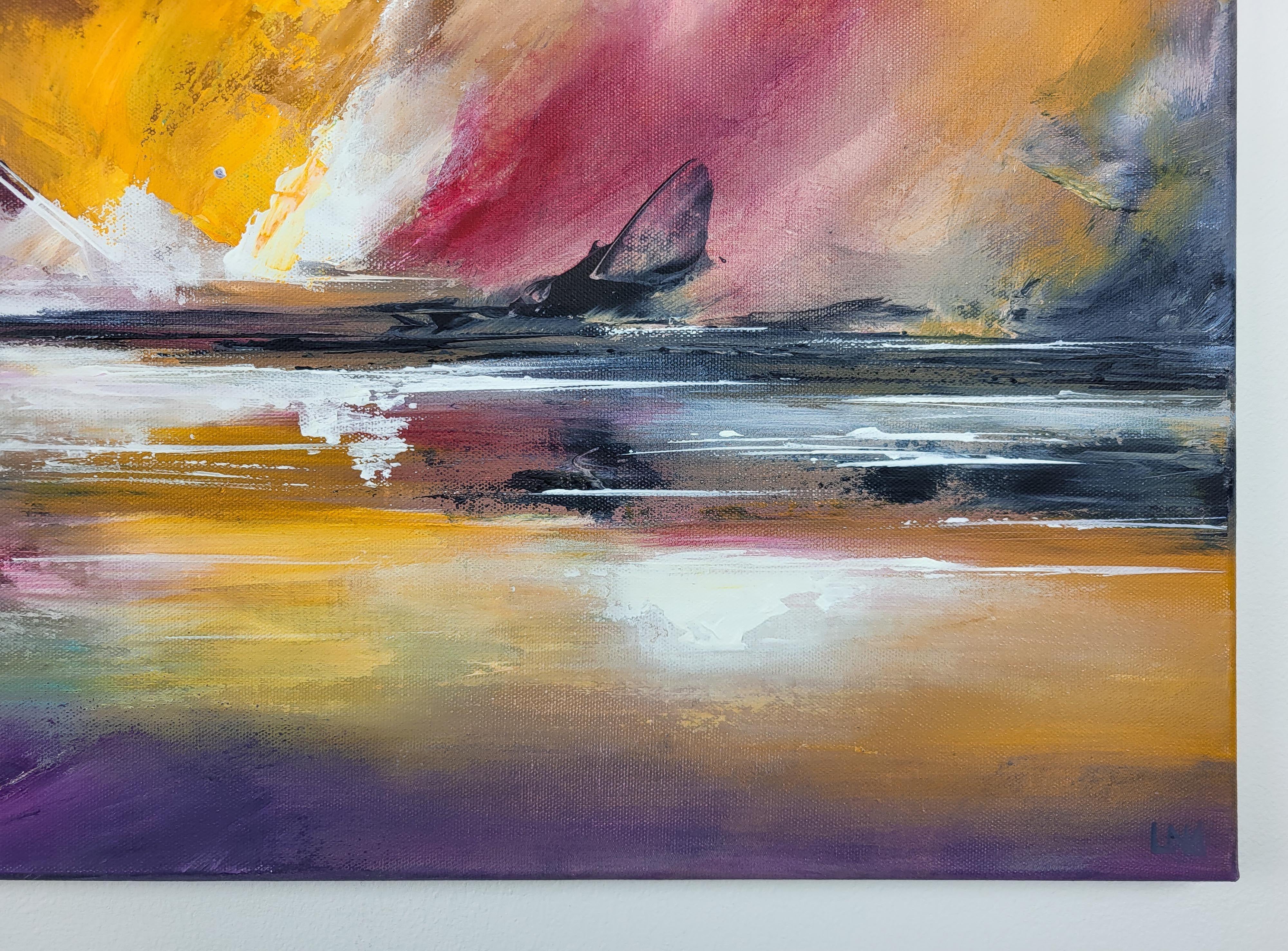 Lac GlaciÃ¨re de Melo, Gemälde, Acryl auf Leinwand im Angebot 2