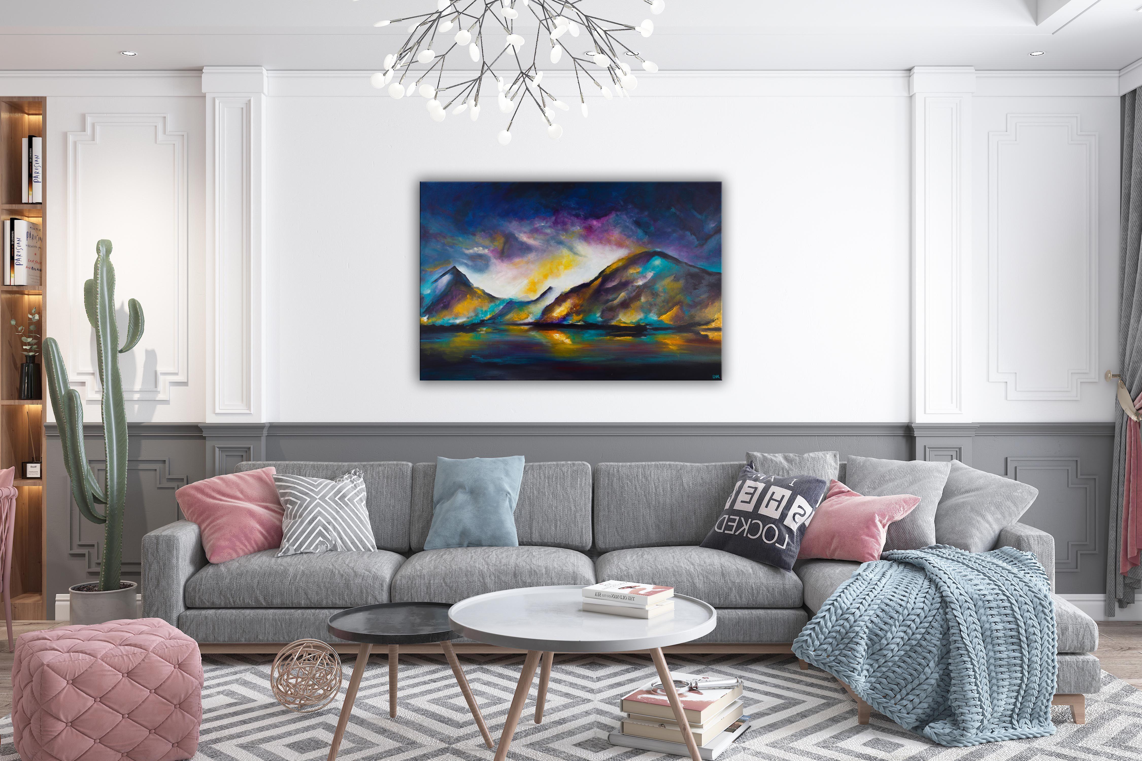 Le lit du dragon, Peinture, Acrylique sur toile en vente 2