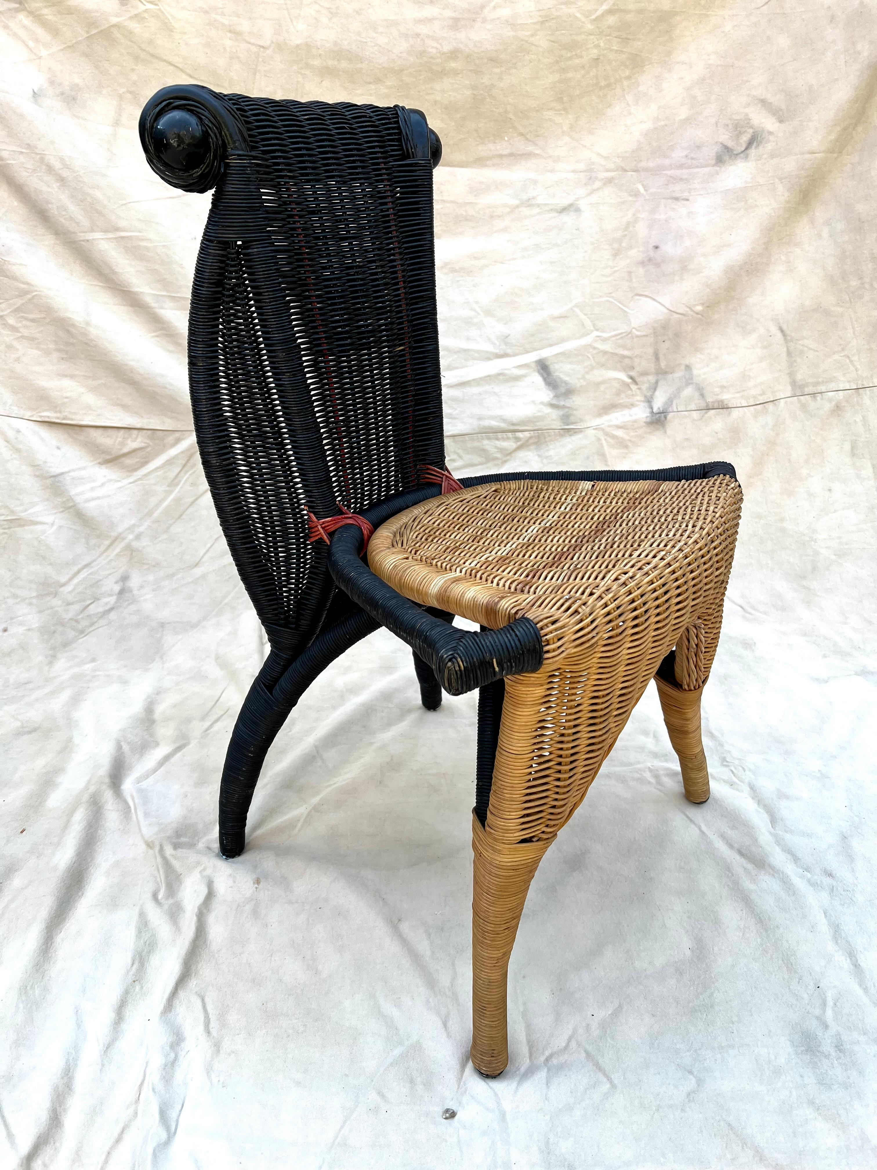 20th Century Helena Rattan Chair by Borek Sipek for Driade