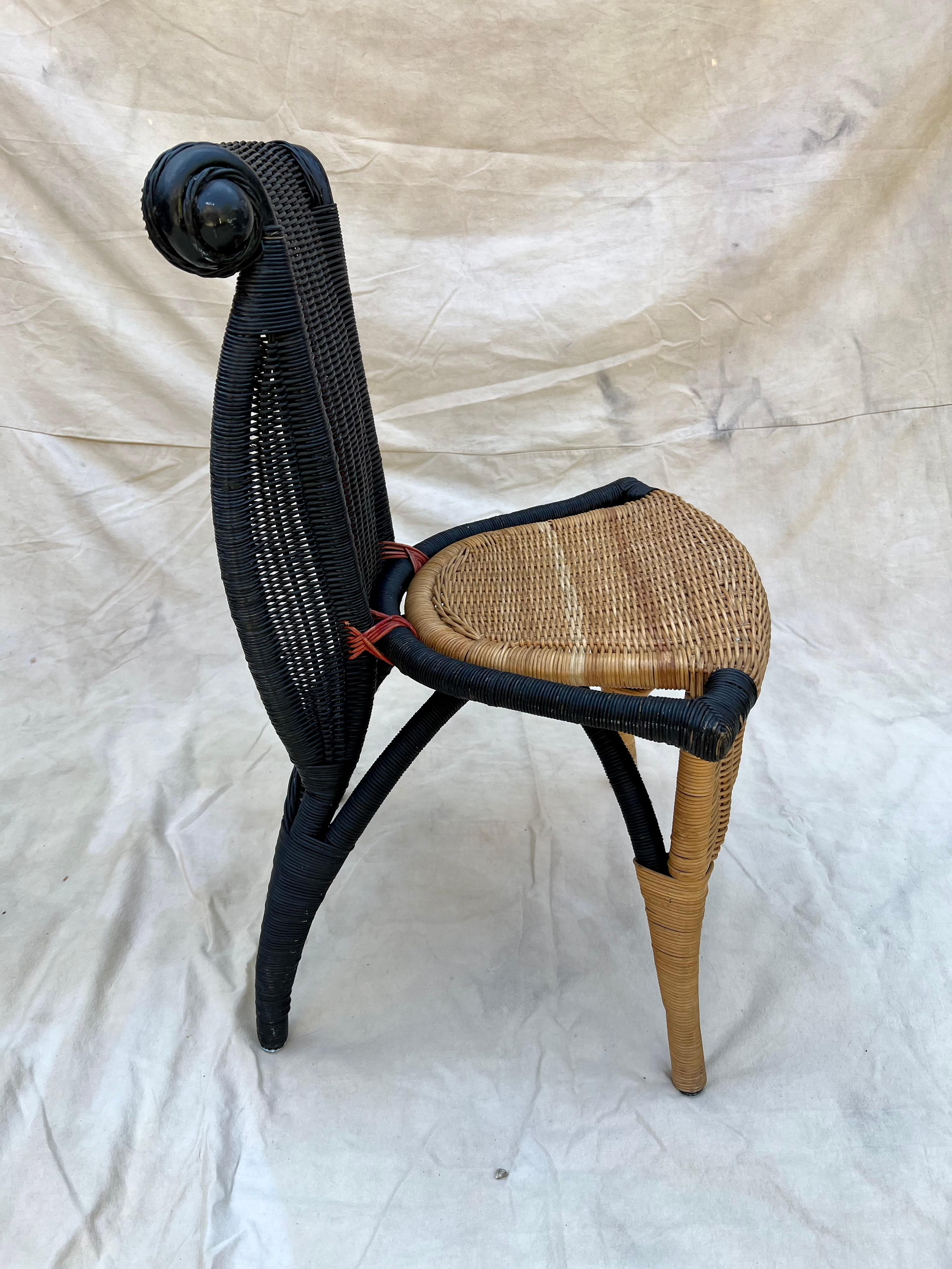 Wicker Helena Rattan Chair by Borek Sipek for Driade