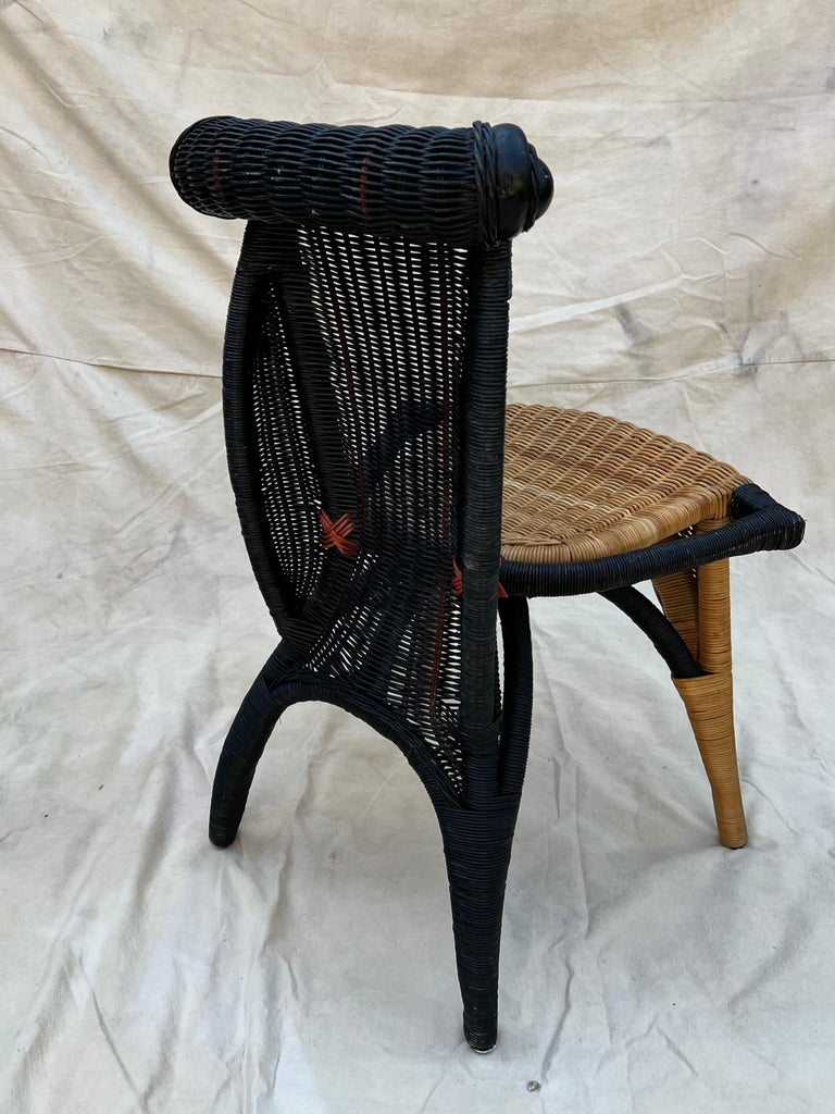 Helena Rattan Chair by Borek Sipek for Driade For Sale 1