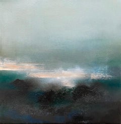 Abstract Landscape Painting TURQUOISE WIND