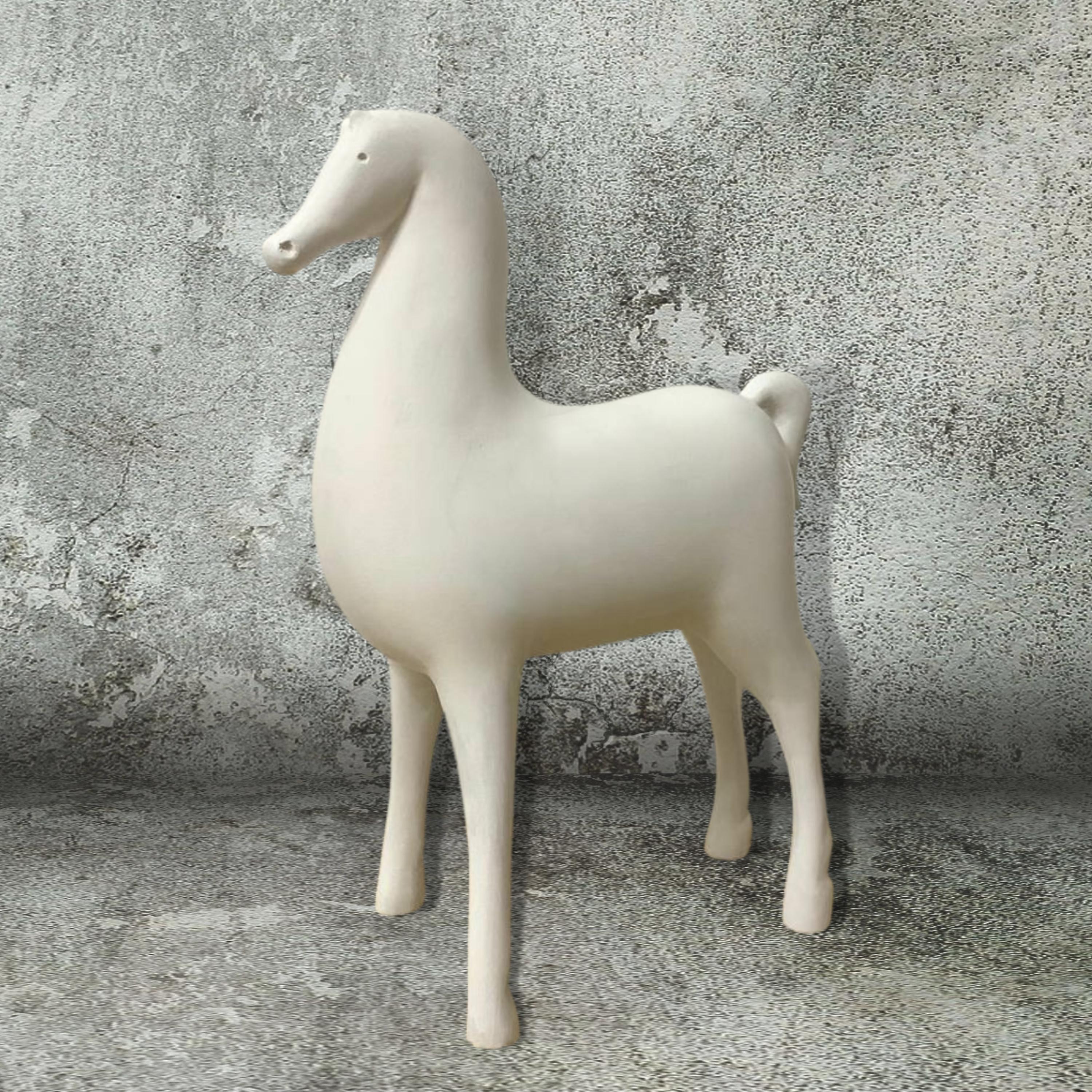White Horse - Sculpture by Helena Troyanskaya