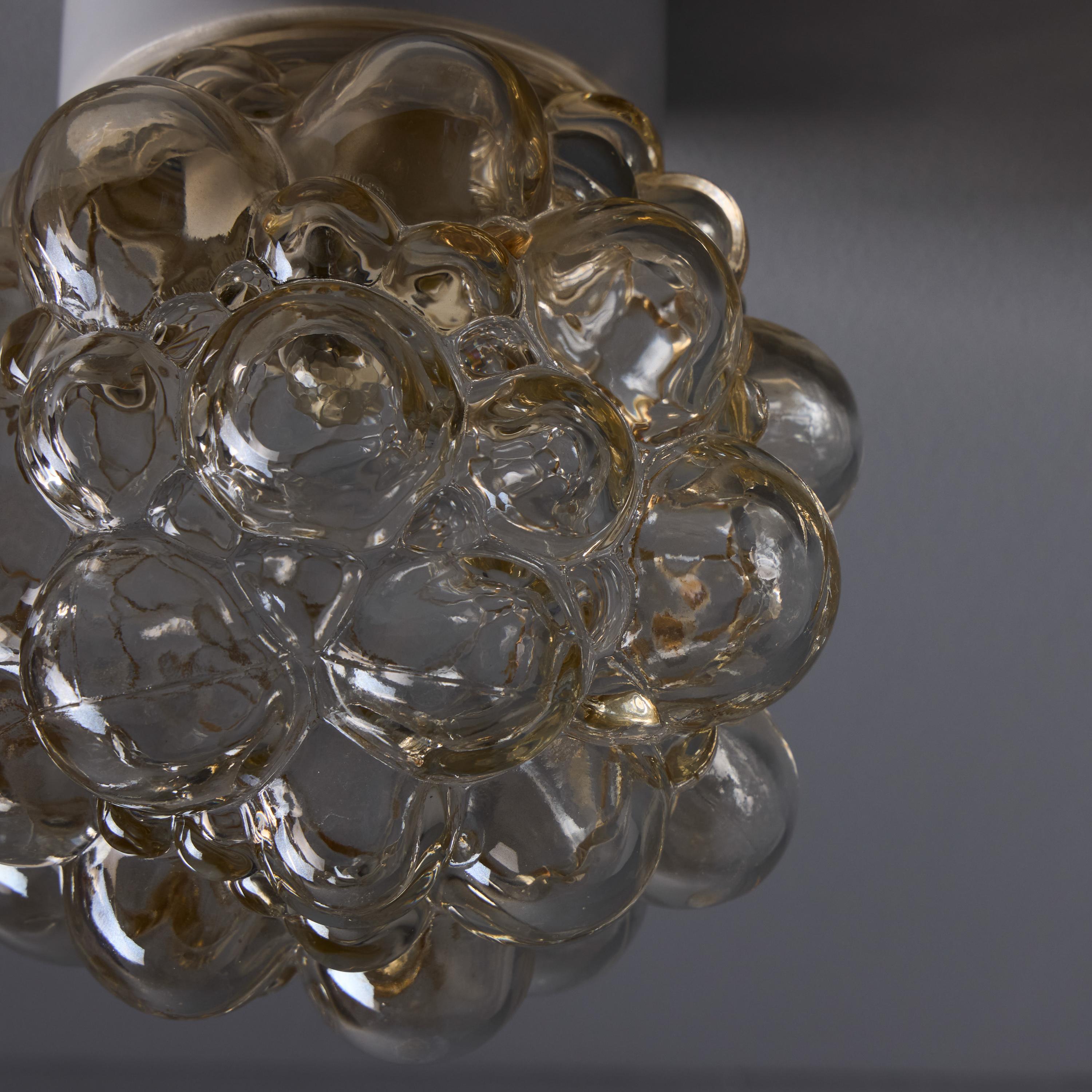 Helena Tynell Amber Bubble Glass Wall or Ceiling Lamp en vente 6