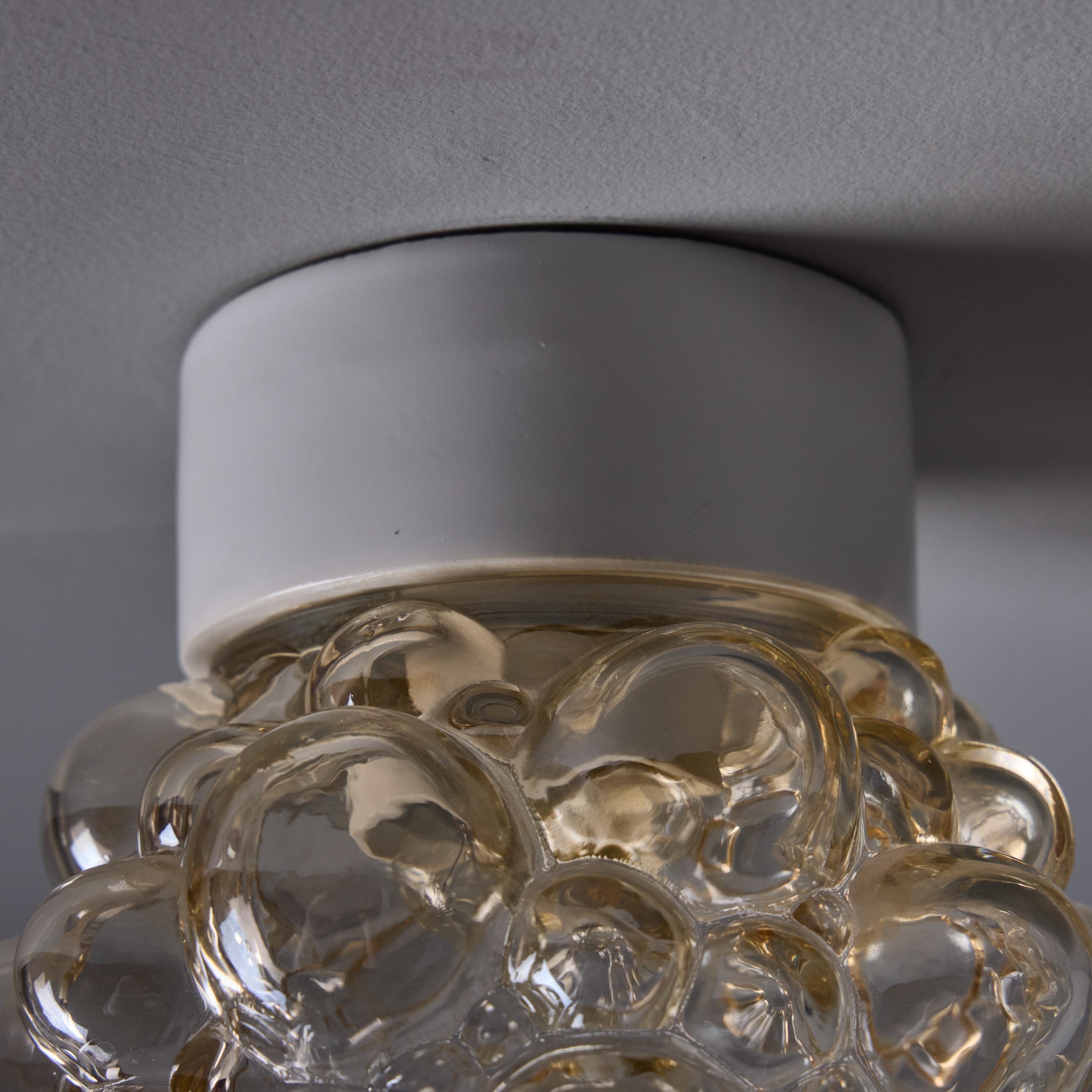Helena Tynell Amber Bubble Glass Wall or Ceiling Lamp en vente 8