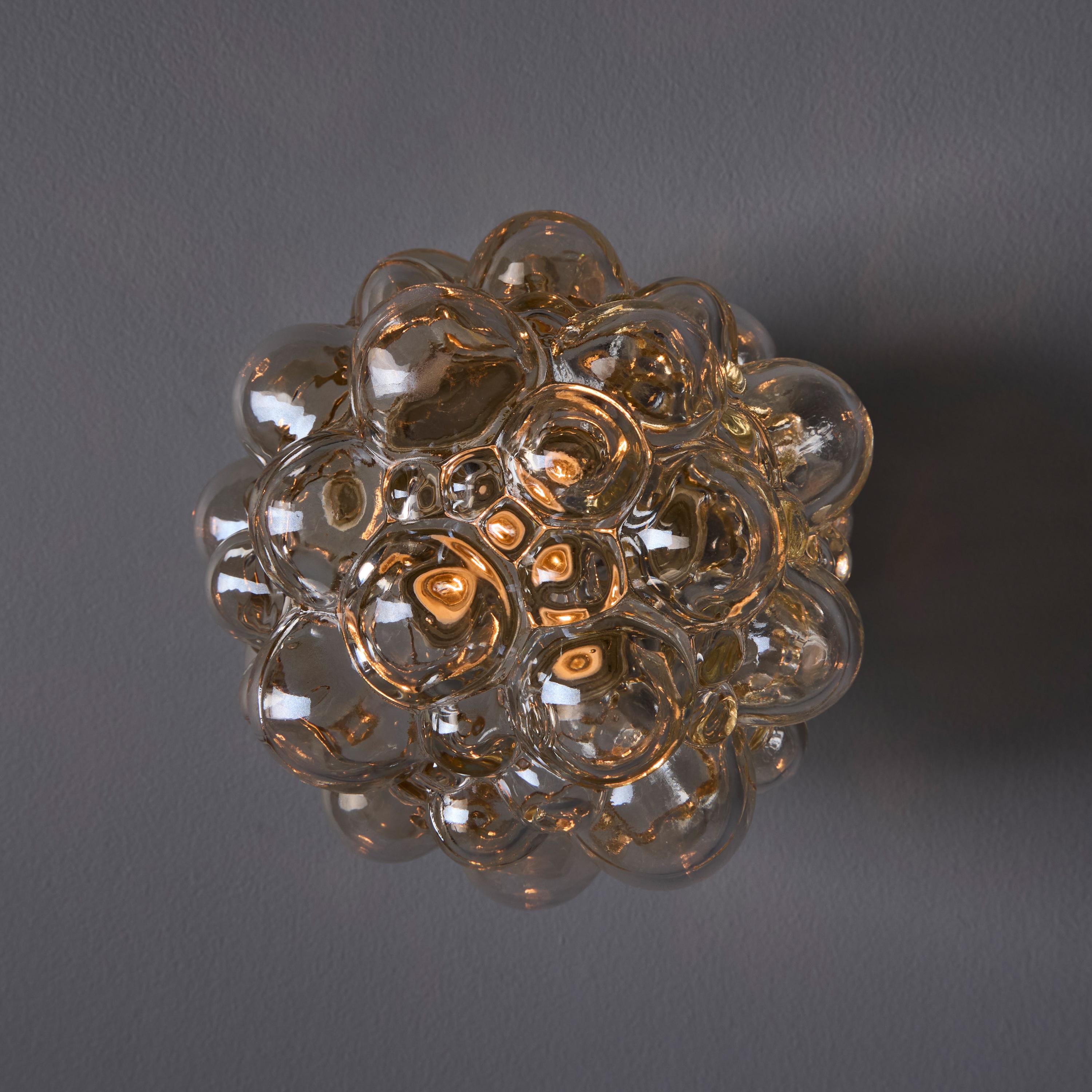 Helena Tynell Amber Bubble Glass Wall or Ceiling Lamp en vente 10