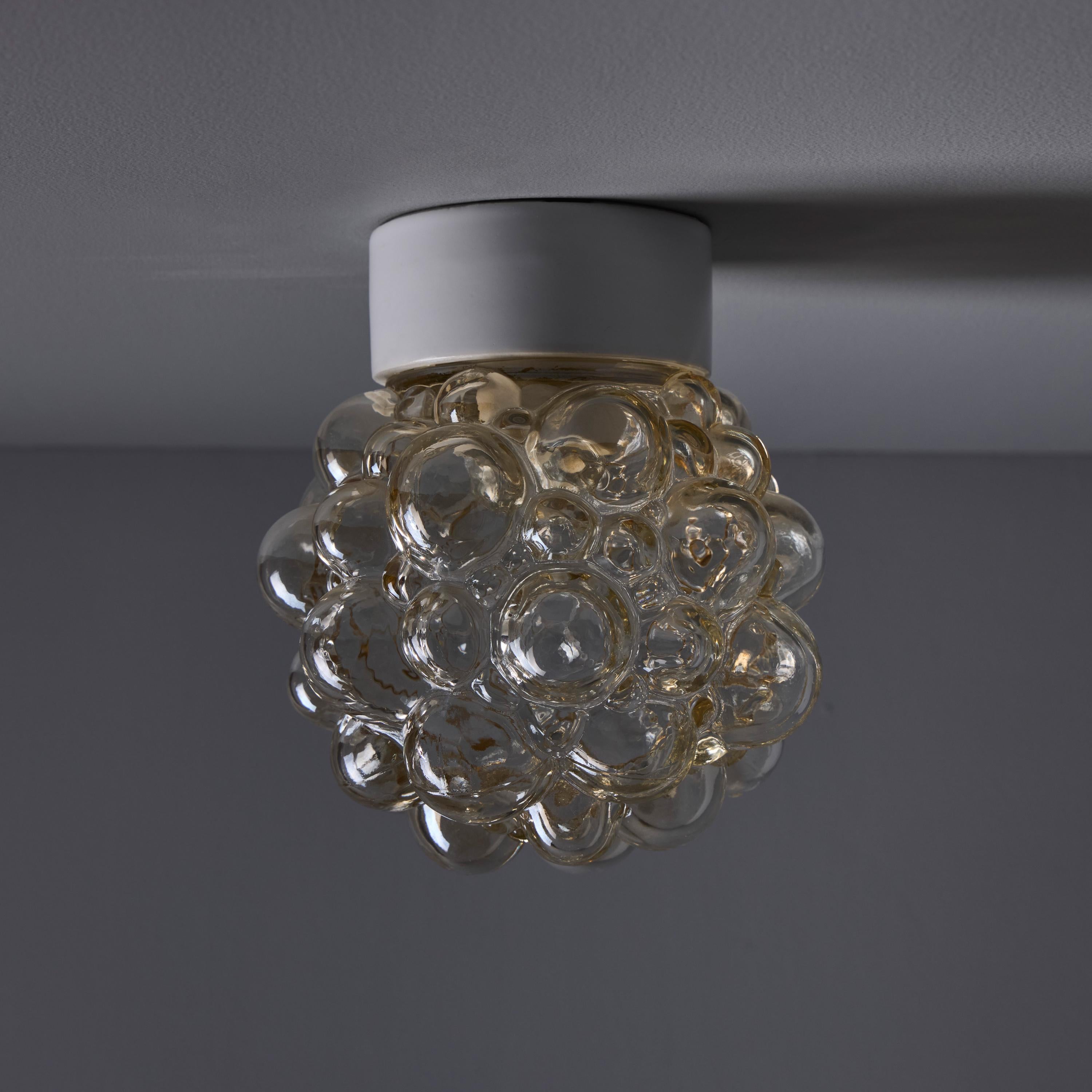 Helena Tynell Amber Bubble Glass Wall or Ceiling Lamp Bon état - En vente à Glendale, CA