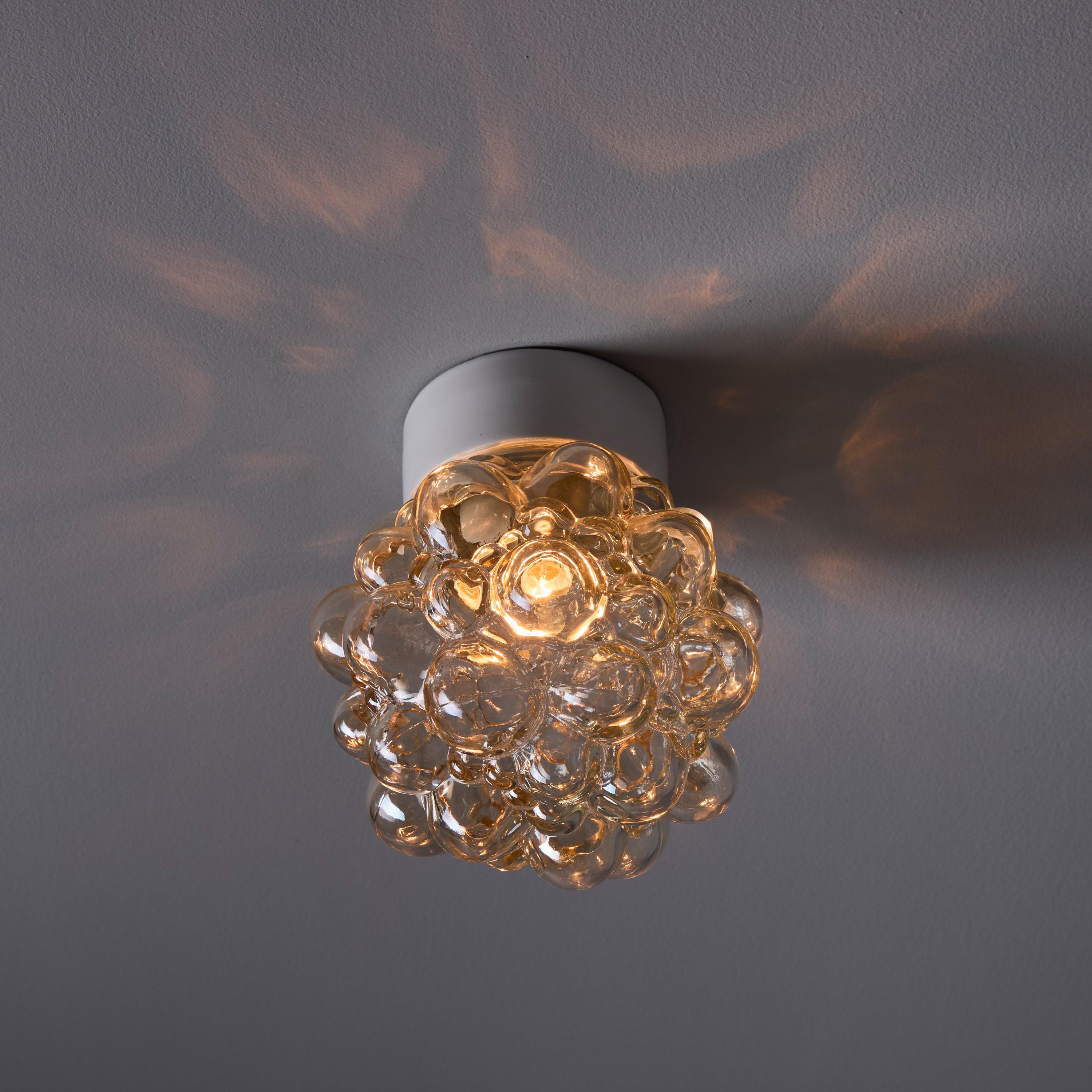 Helena Tynell Amber Bubble Glass Wall or Ceiling Lamp en vente 1