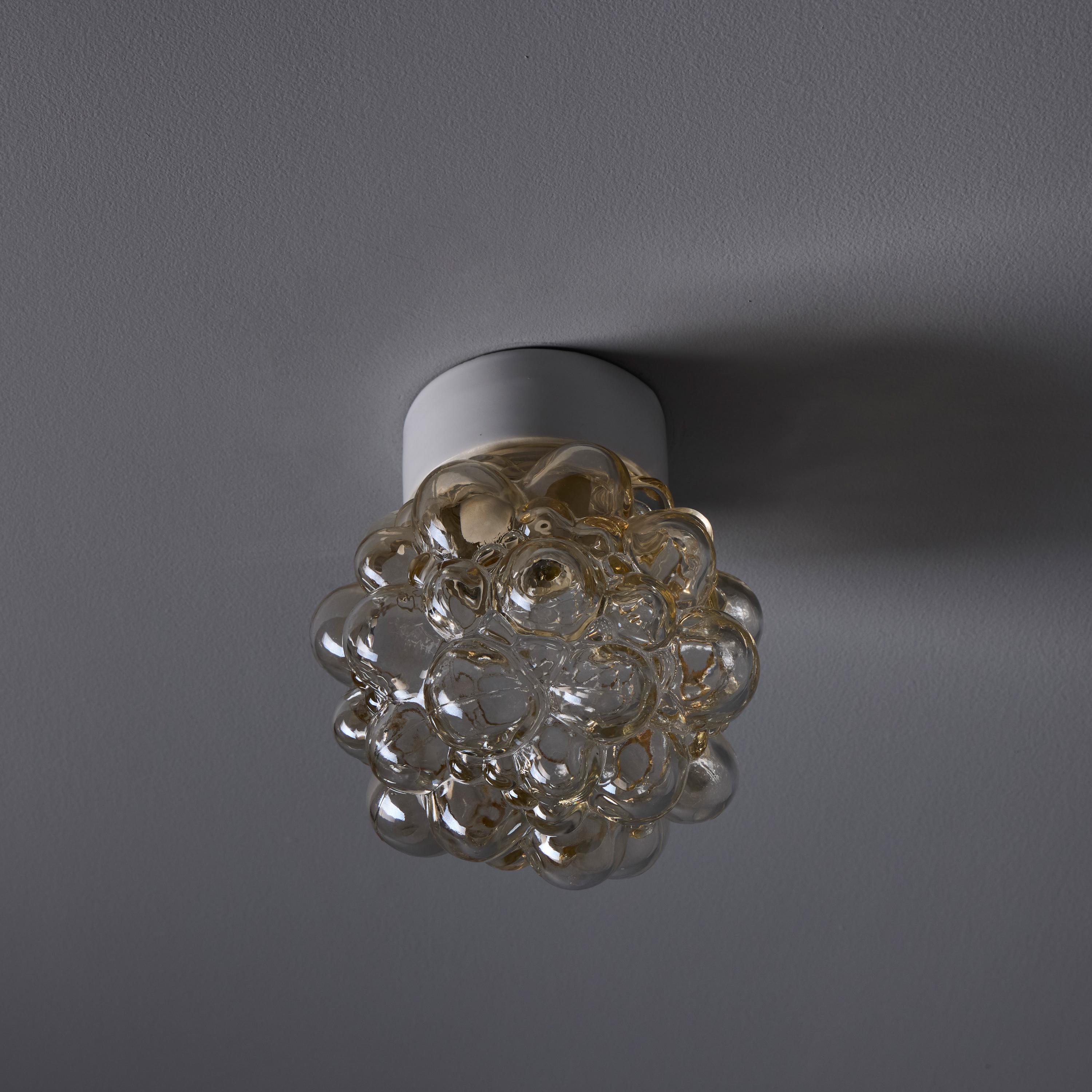 Helena Tynell Amber Bubble Glass Wall or Ceiling Lamp en vente 2