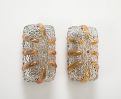 Helena Tynell Amber/Clear Sconces