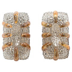 Helena Tynell Amber/Clear Sconces