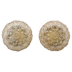 Helena Tynell Amber Glass Flower Sconces
