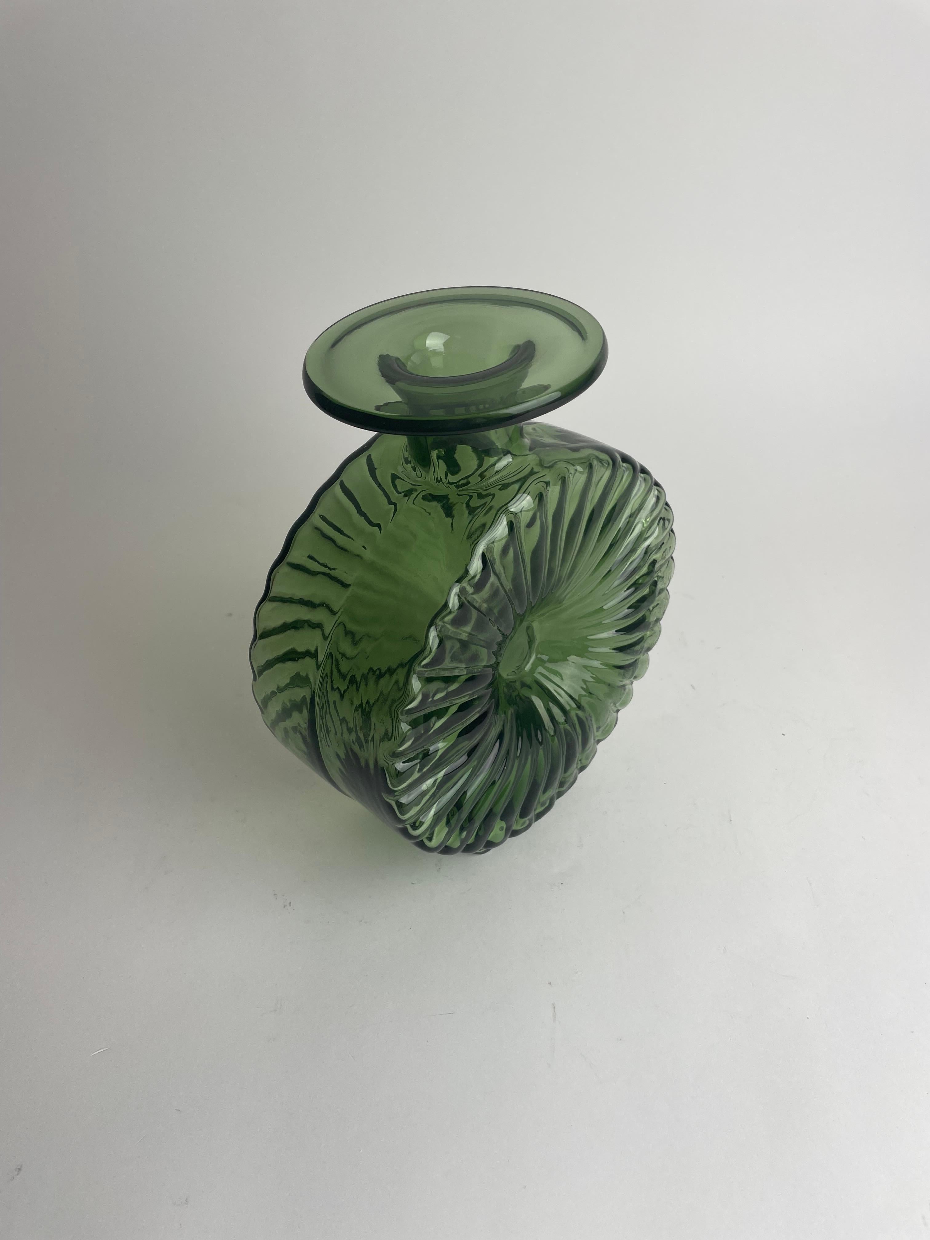 Mid-20th Century Helena Tynell blown glass ”Aurinkopullo” Sun Vase for Riihimäen Lasi. 1960s-70s For Sale