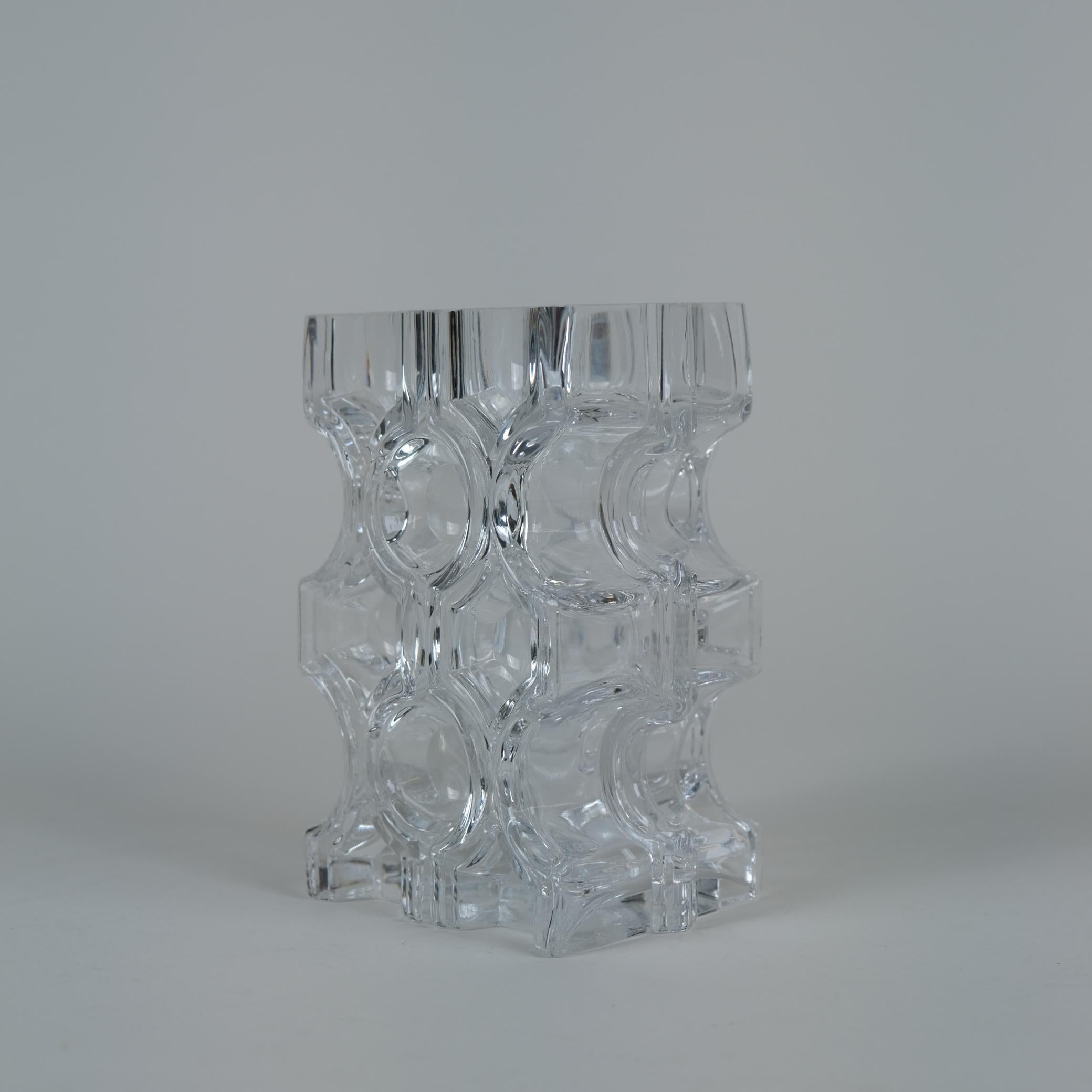 Helena Tynell 'Brokadi' Art Glass Vase, Riihimäen lasi Oy 1970s For Sale 1