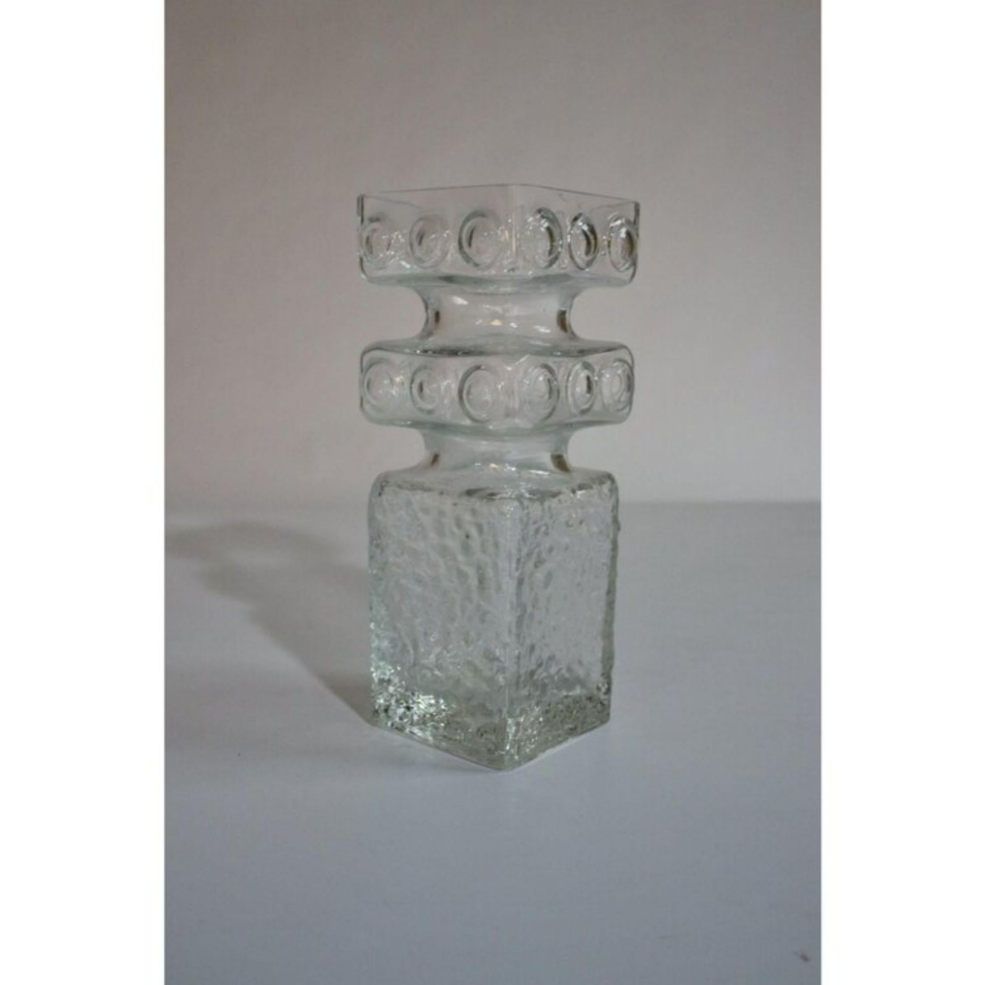 Mid-Century Modern Helena Tynell Bubble Art Glass Vase by Helena Tynell For Sale