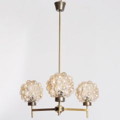 Helena Tynell Rare Bubble Chandelier Glashütte Limburg Germany 1960
