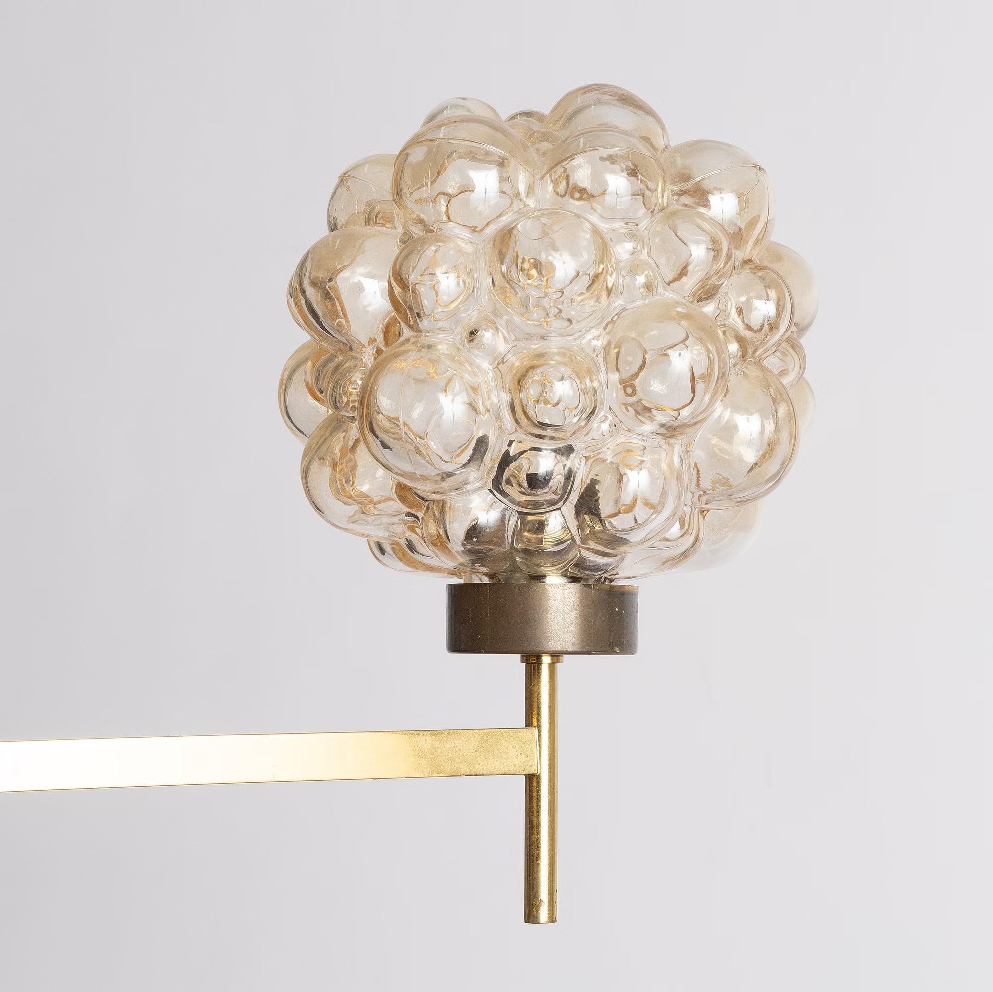 Mid-Century Modern Helena Tynell Lustre à bulles Glashütte Limburg Allemagne 1960 en vente