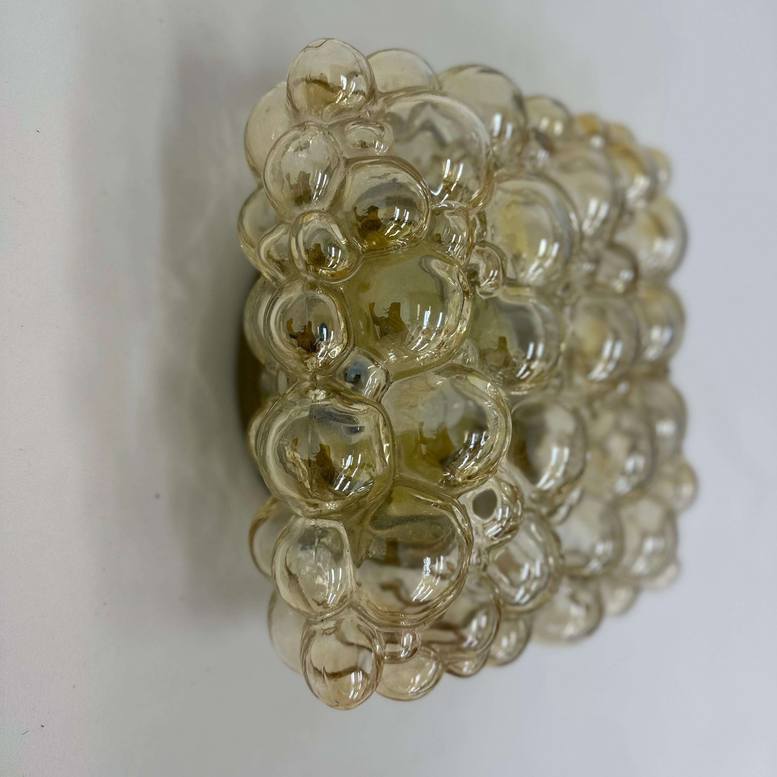Helena Tynell, plafonnier à encastrer en verre bullé , 1970's Allemagne en vente 4