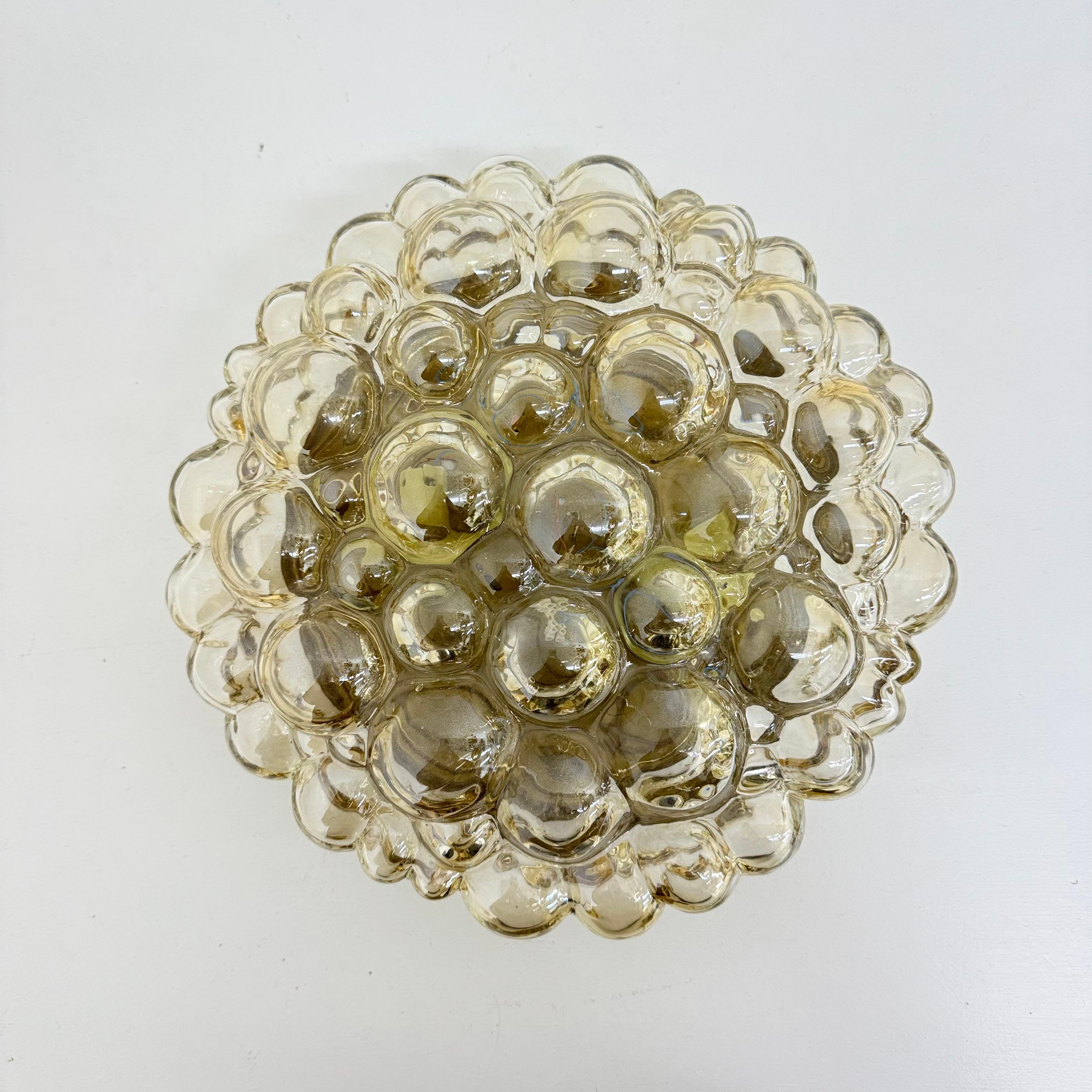 Helena Tynell, plafonnier à encastrer en verre bullé , 1970's Allemagne en vente 5