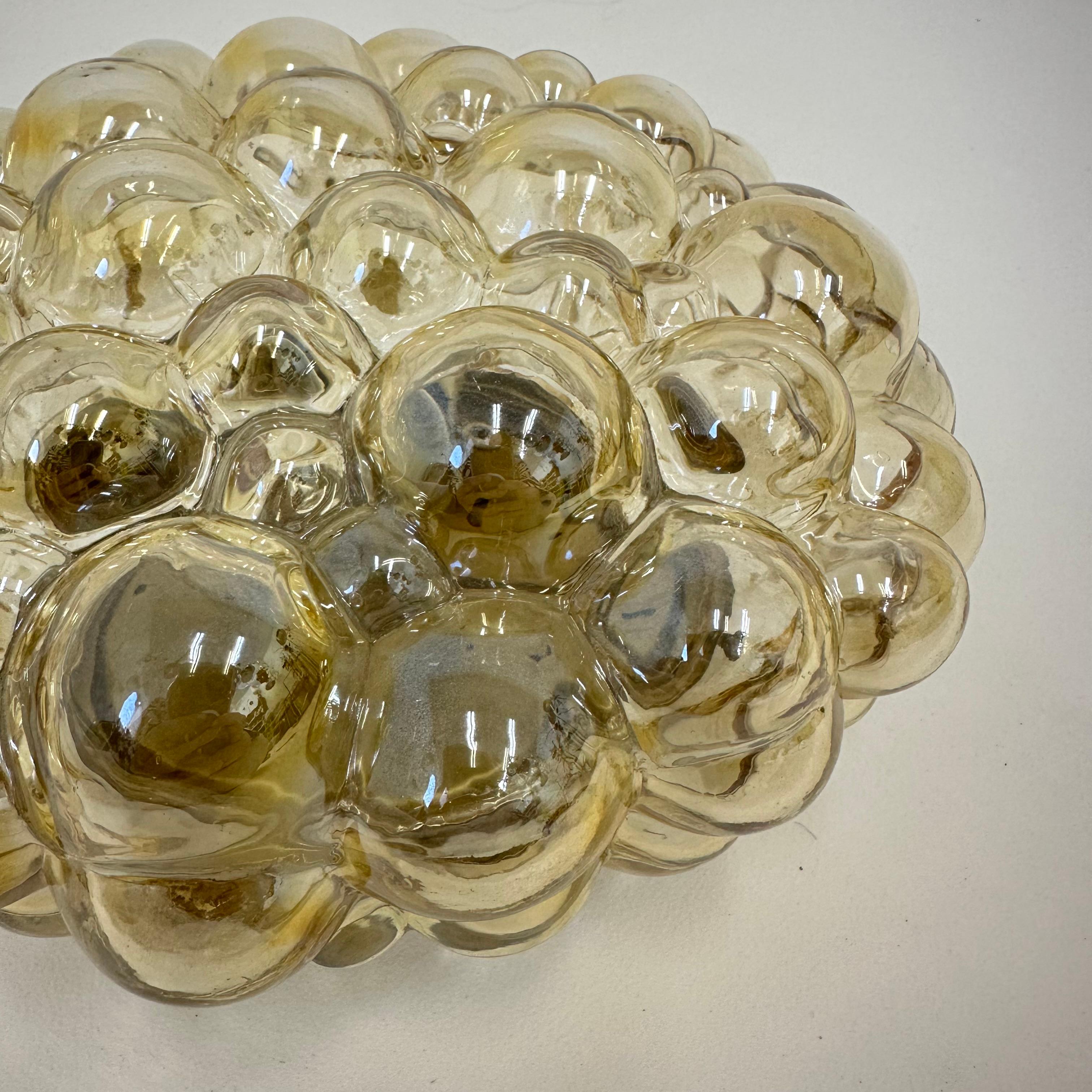 Helena Tynell, plafonnier à encastrer en verre bullé , 1970's Allemagne en vente 8